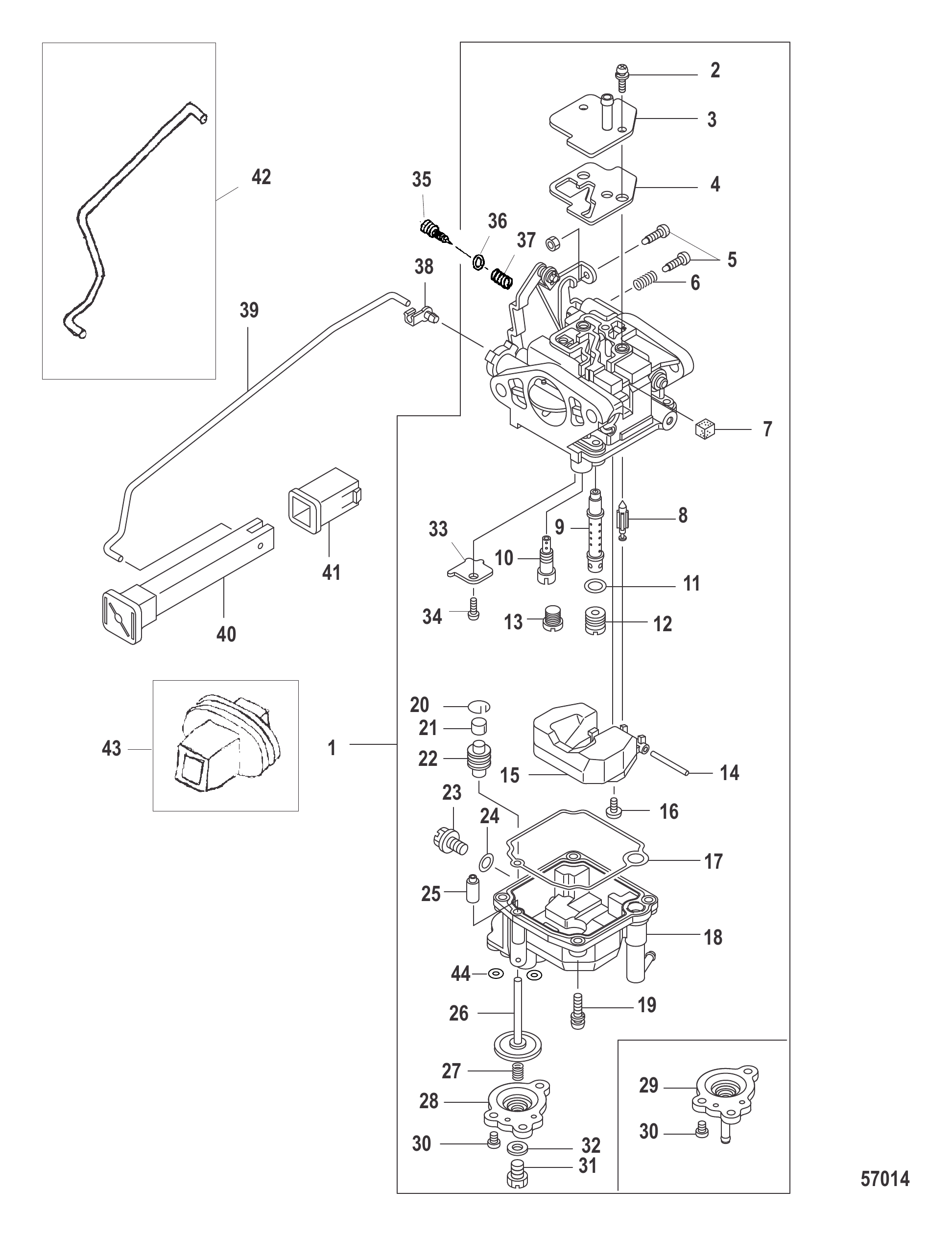 化油器0R676745及以下 Carburetor 0R676745 and Below