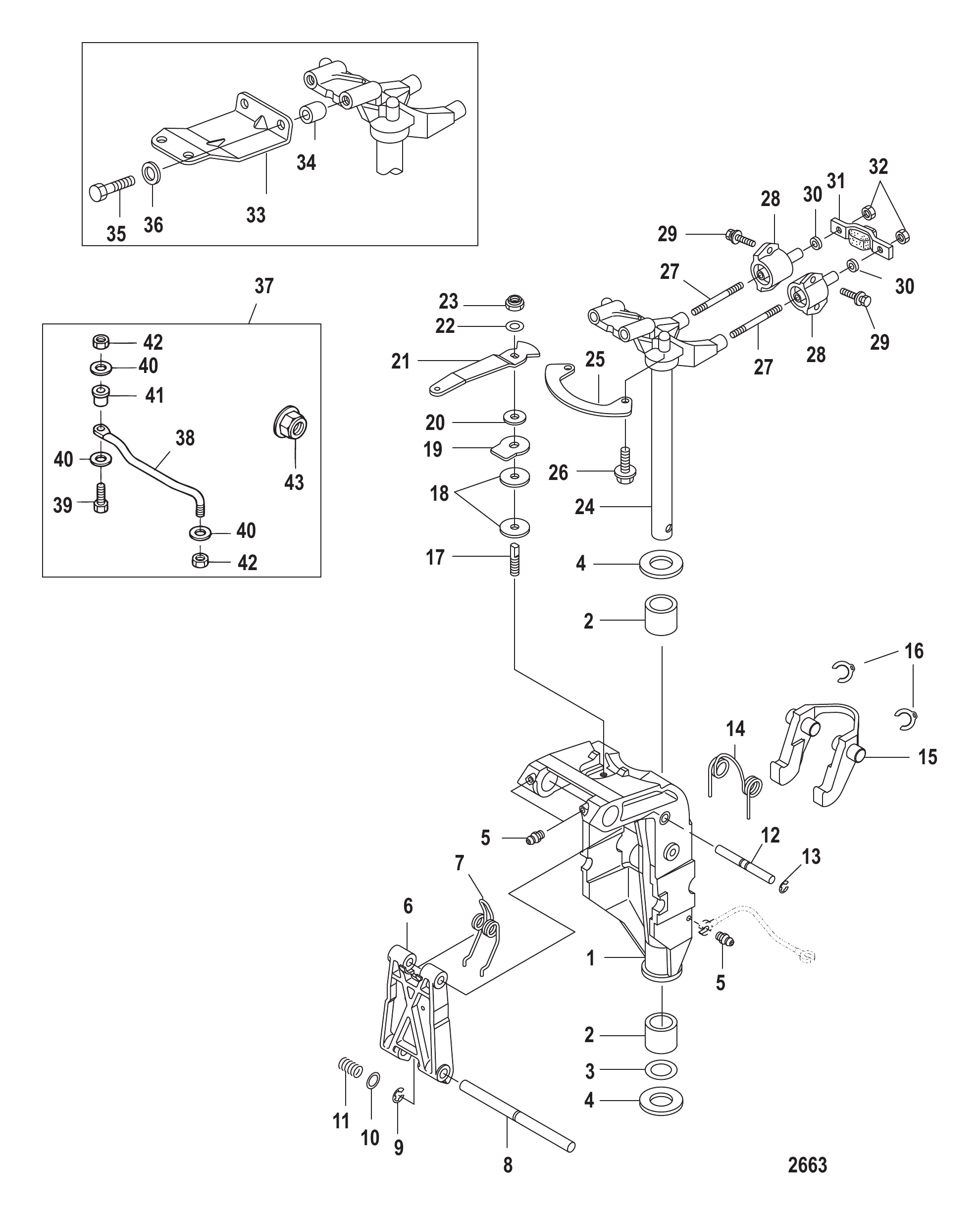 非动力倾斜旋转支架 Swivel Bracket Non-Power Tilt