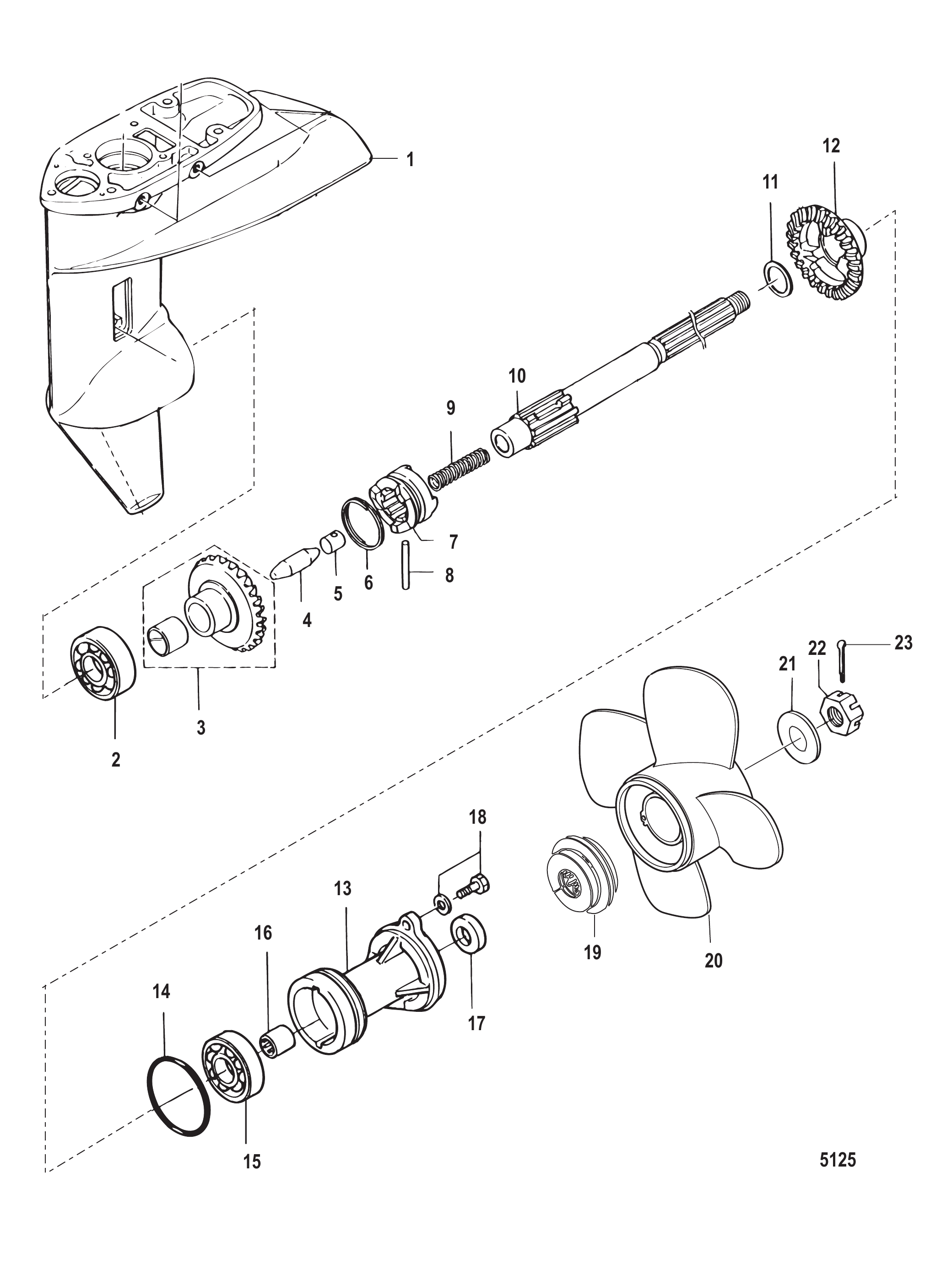 齿轮箱螺旋桨轴-强力推进型 Gear Housing Propeller Shaft - Command Thrust