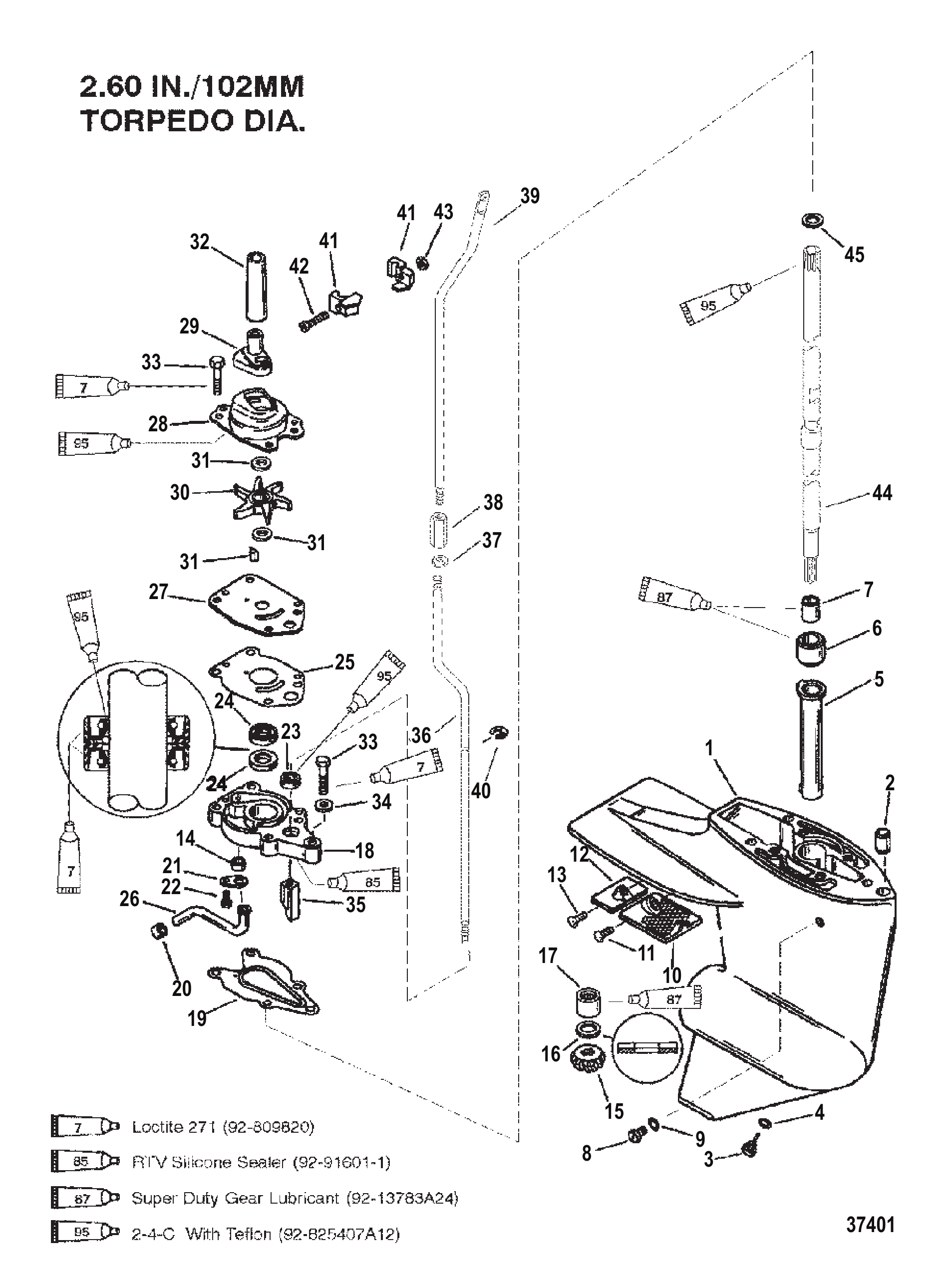 齿轮箱(驱动轴)(2.00:1齿轮比) GEAR HOUSING (DRIVESHAFT)(2.00:1 GEAR RATIO)