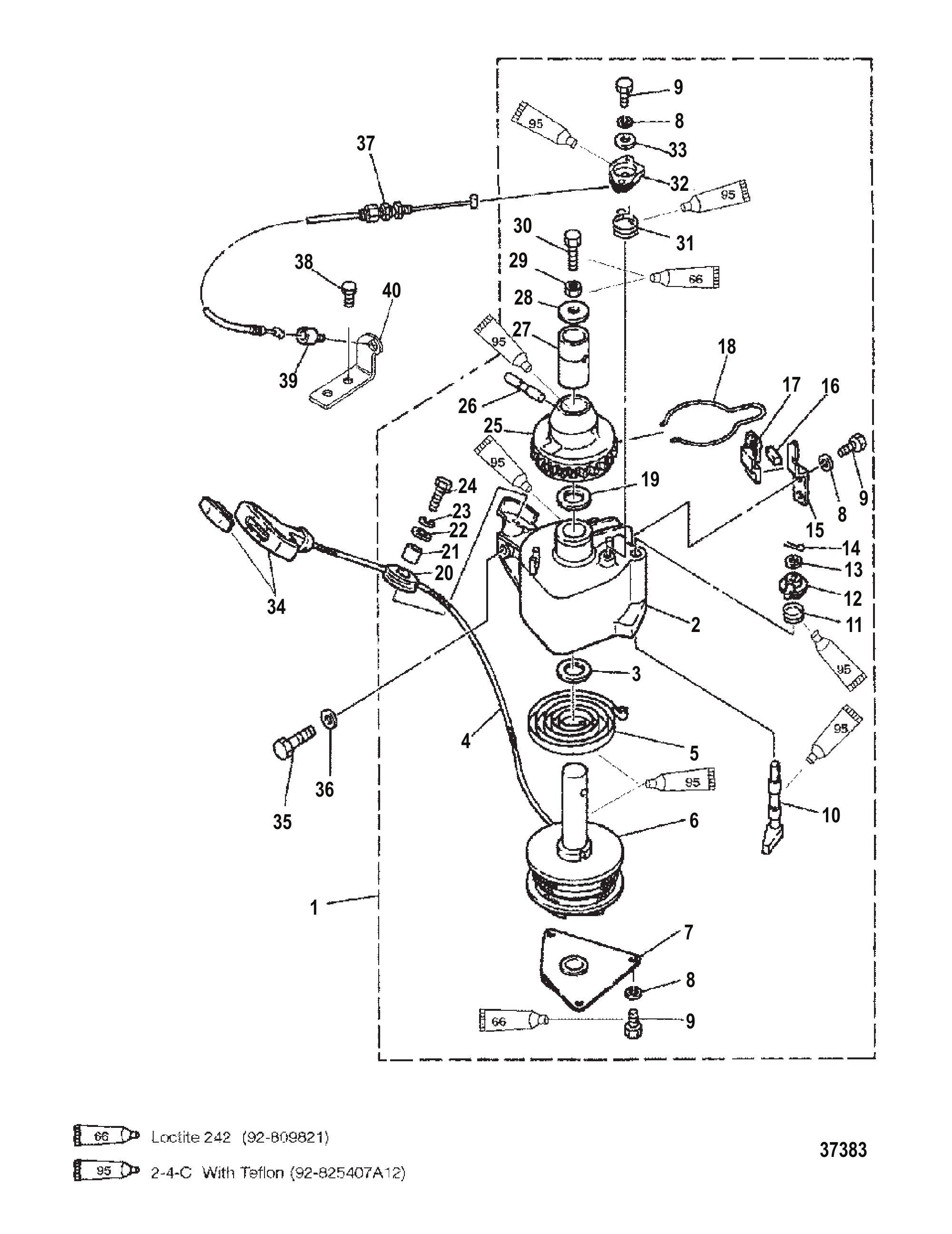 启动器总成(手动) STARTER ASSEMBLY (MANUAL)