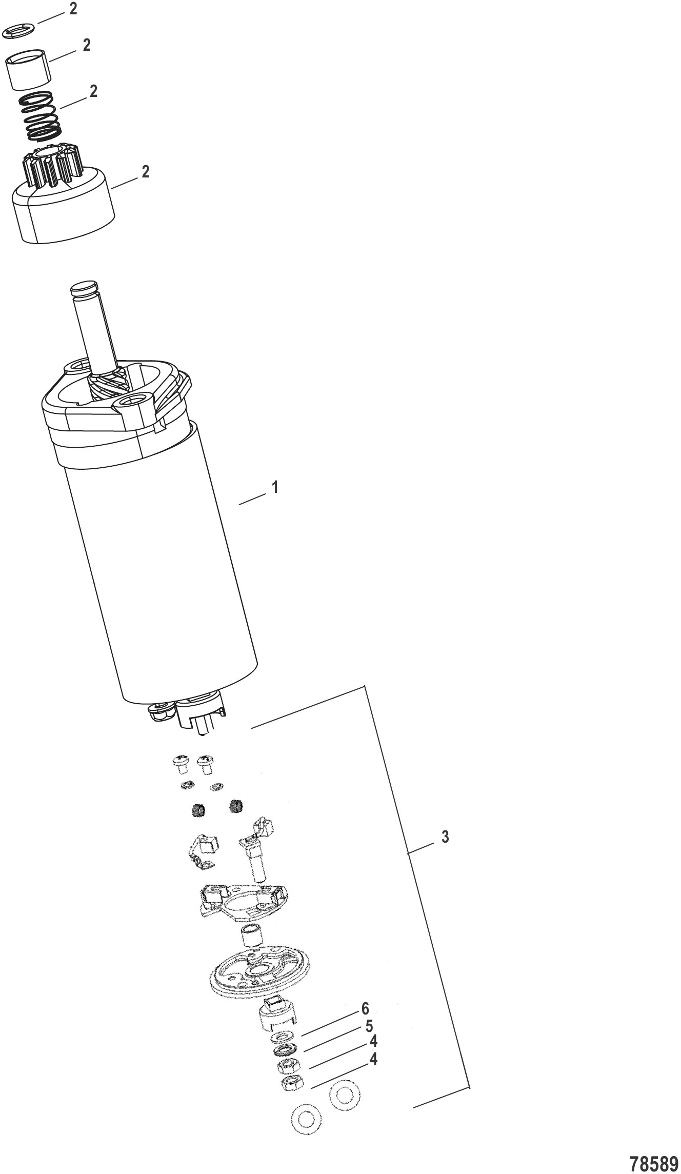 启动马达组件 Starter Motor Components