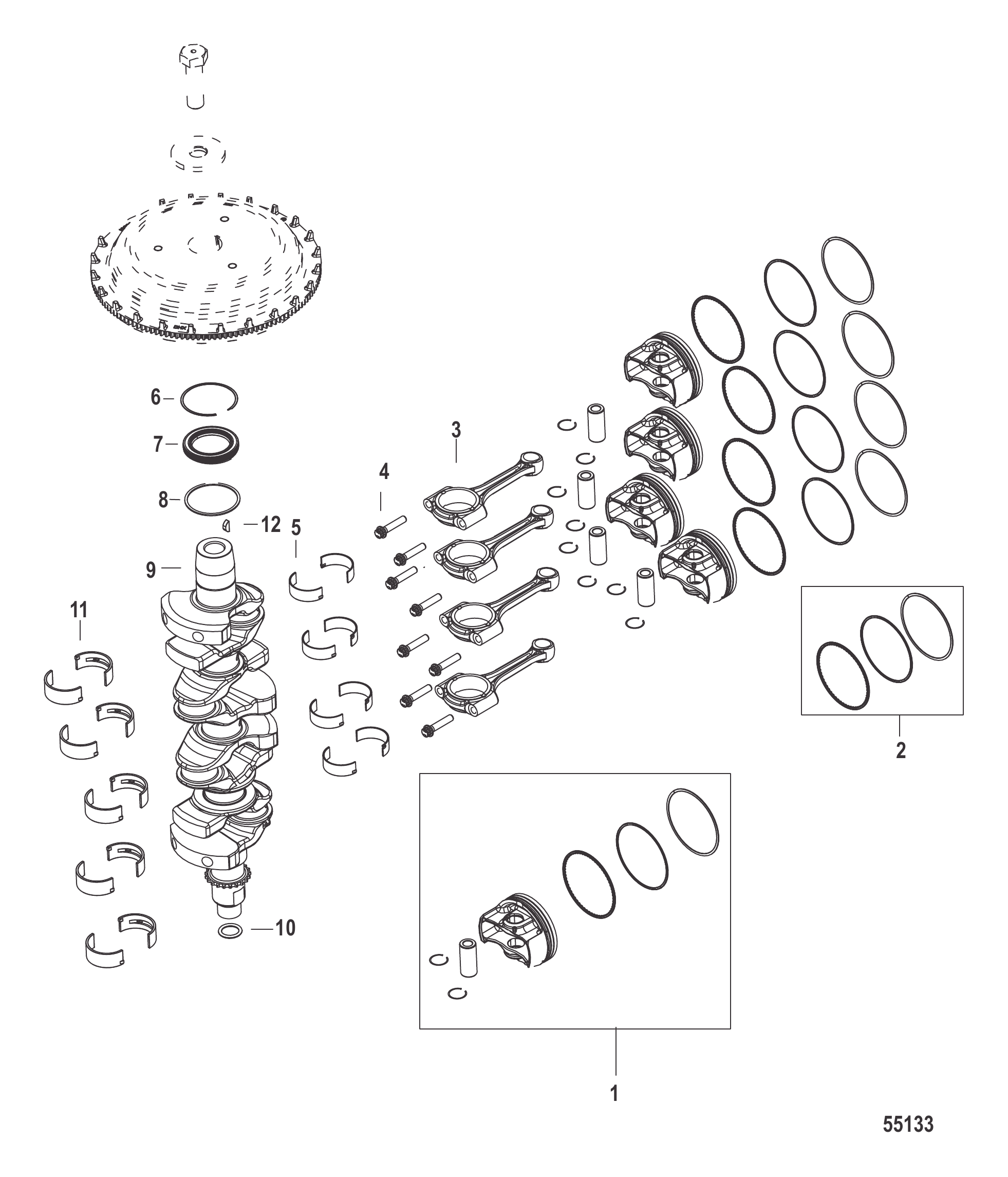 曲轴、活塞及连杆 Crankshaft, Pistons and Connecting Rods