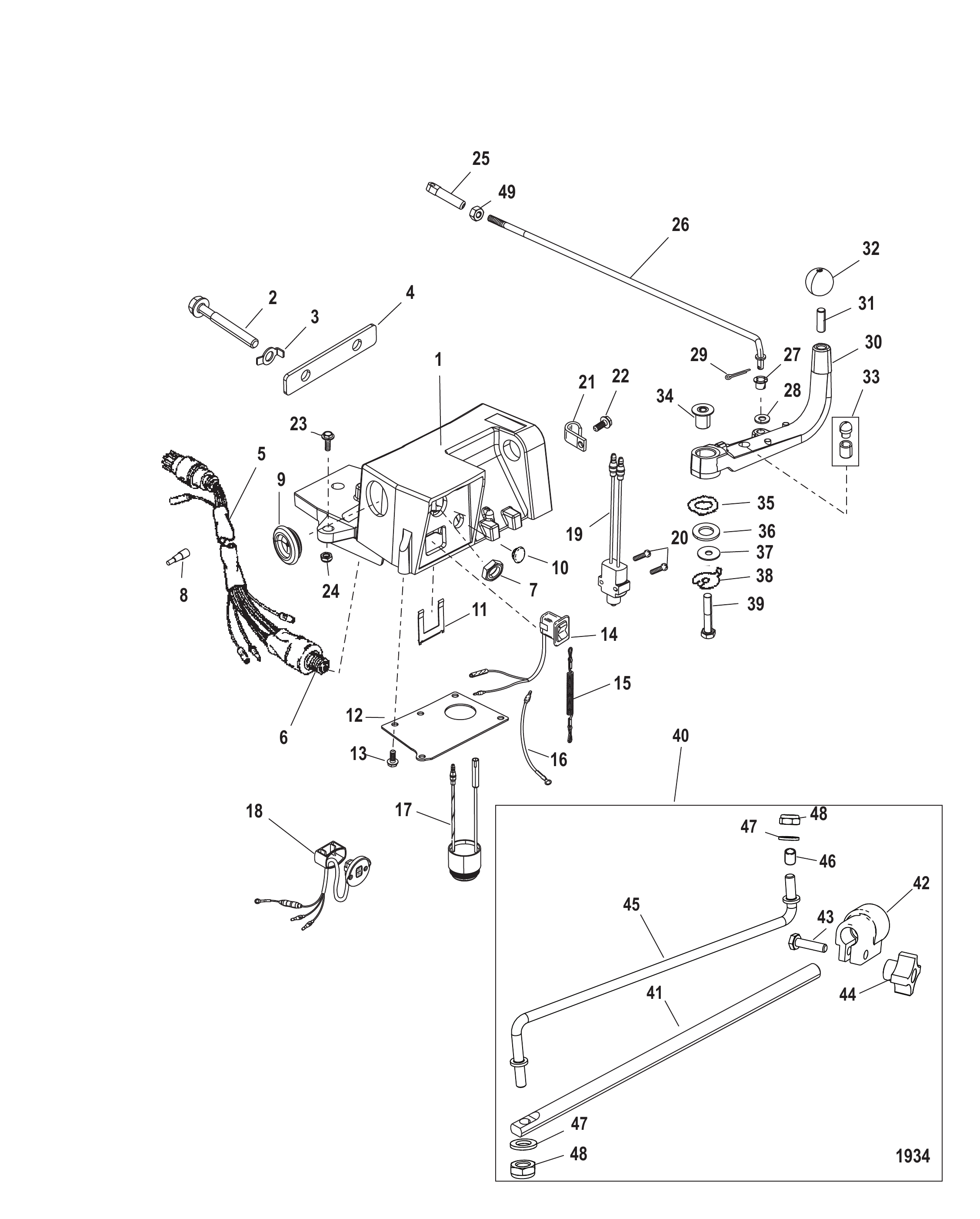转向手柄套件组件 Steering Handle Kit Components
