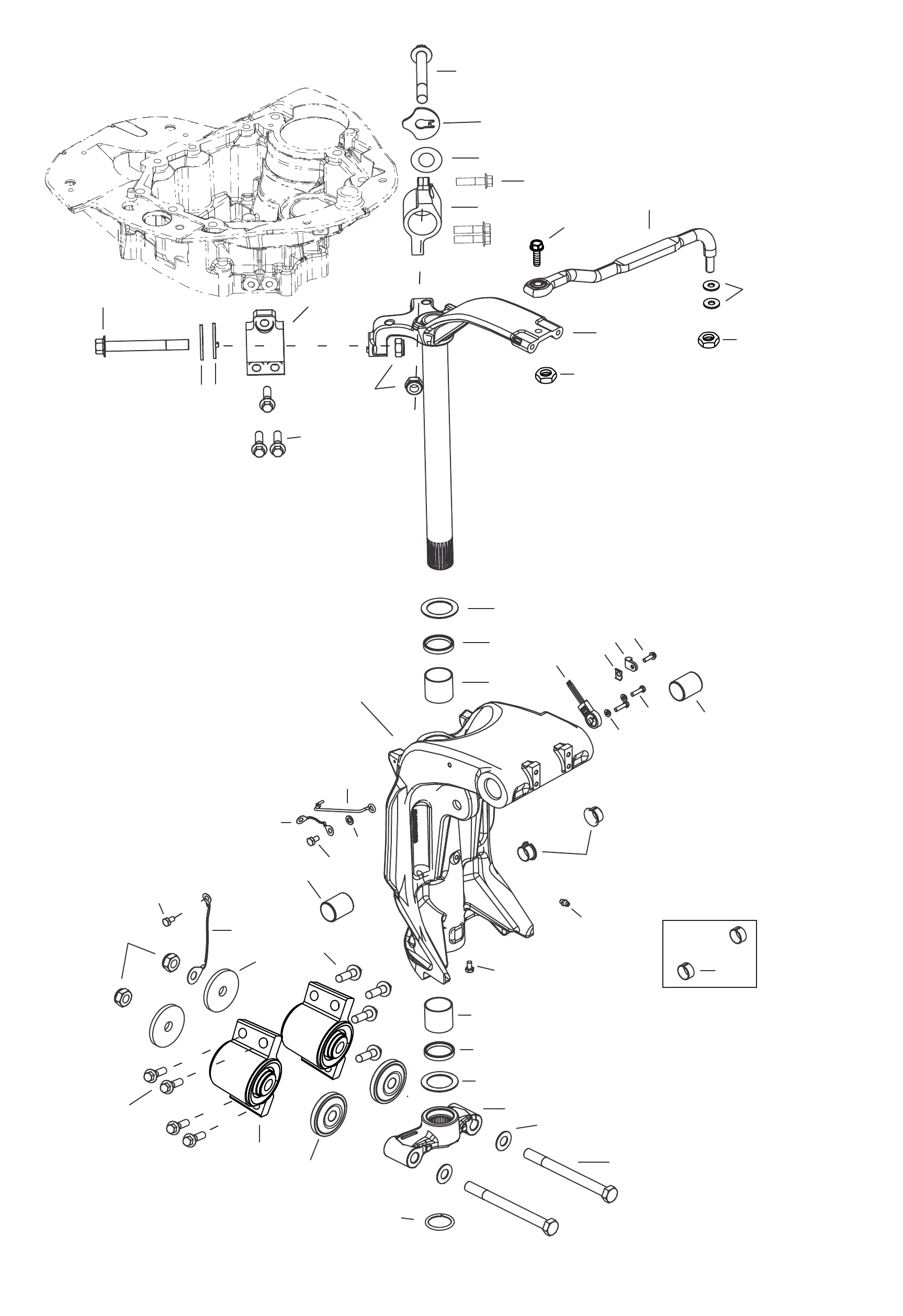 旋转支架与转轴（SeaPro） Swivel Bracket and Swivel Pin SeaPro