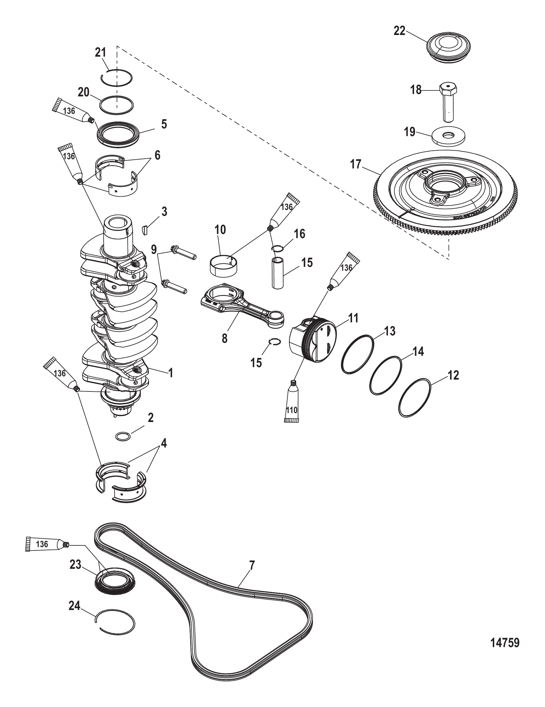 曲轴、活塞及连杆 Crankshaft, Pistons and Connecting Rods