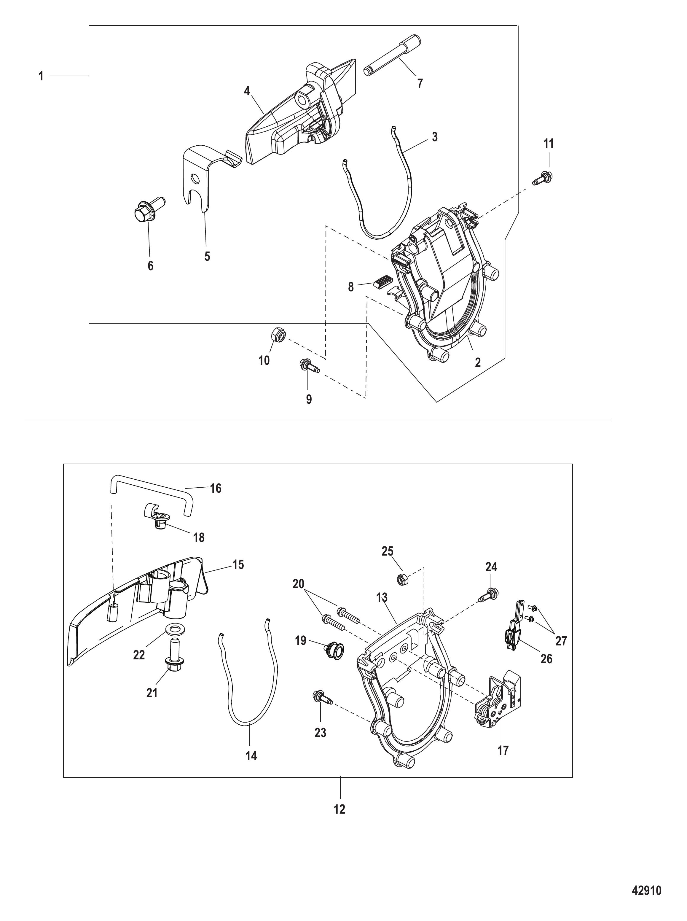 后罩锁扣总成 Rear Cowl Latch Assembly
