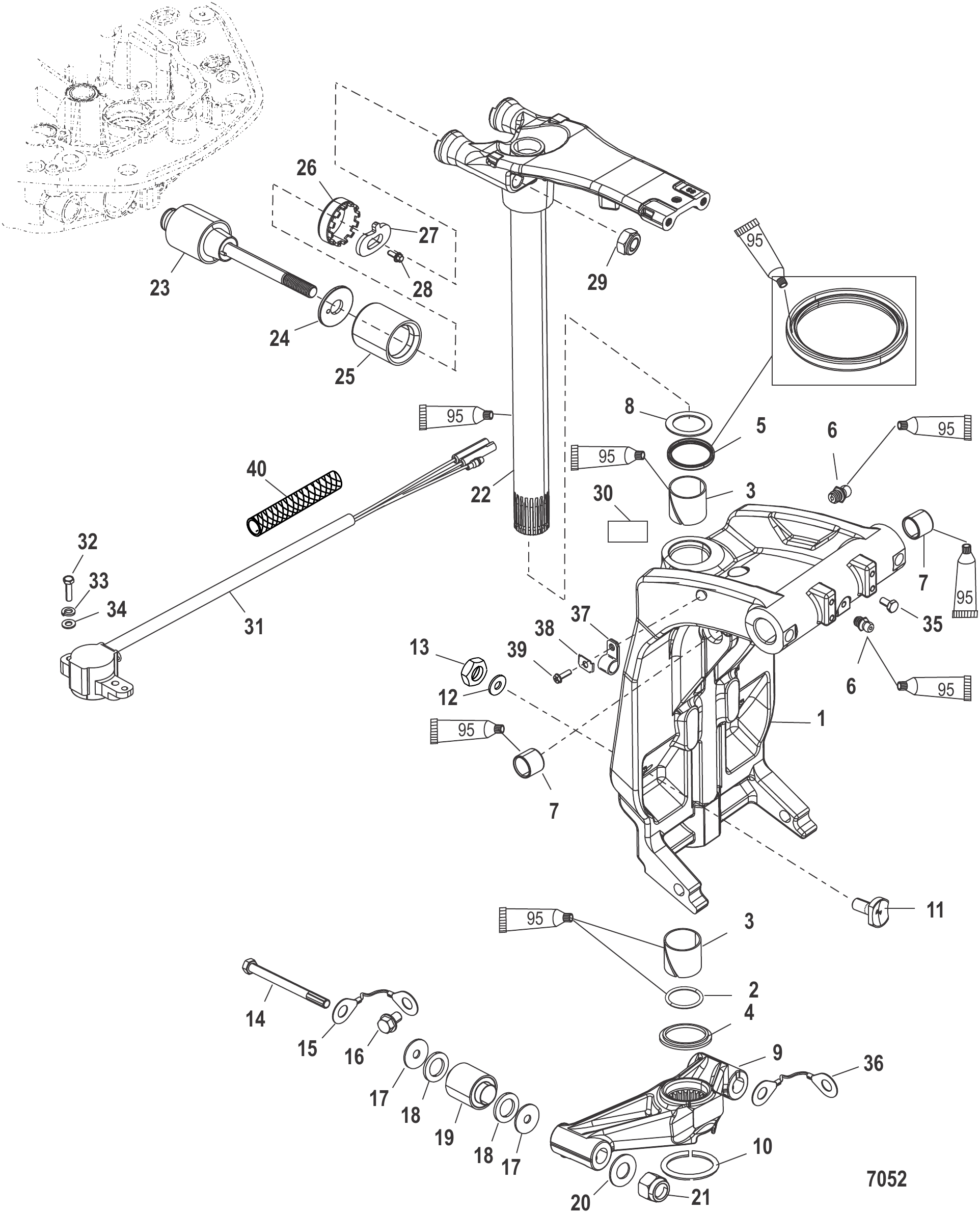 旋转支架与转向臂 Swivel Bracket and Steering Arm