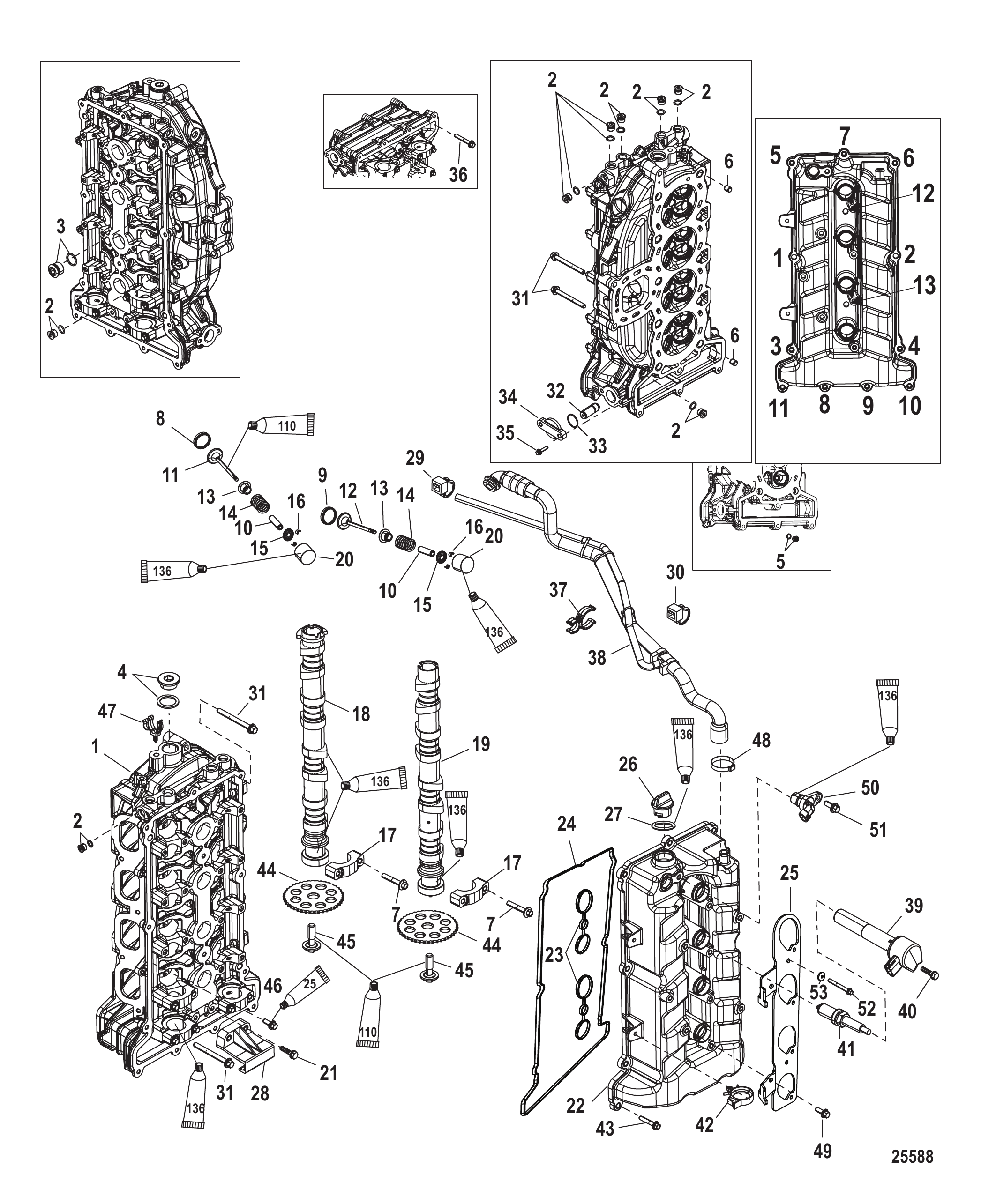 气缸盖与凸轮轴 Cylinder Head and Camshaft
