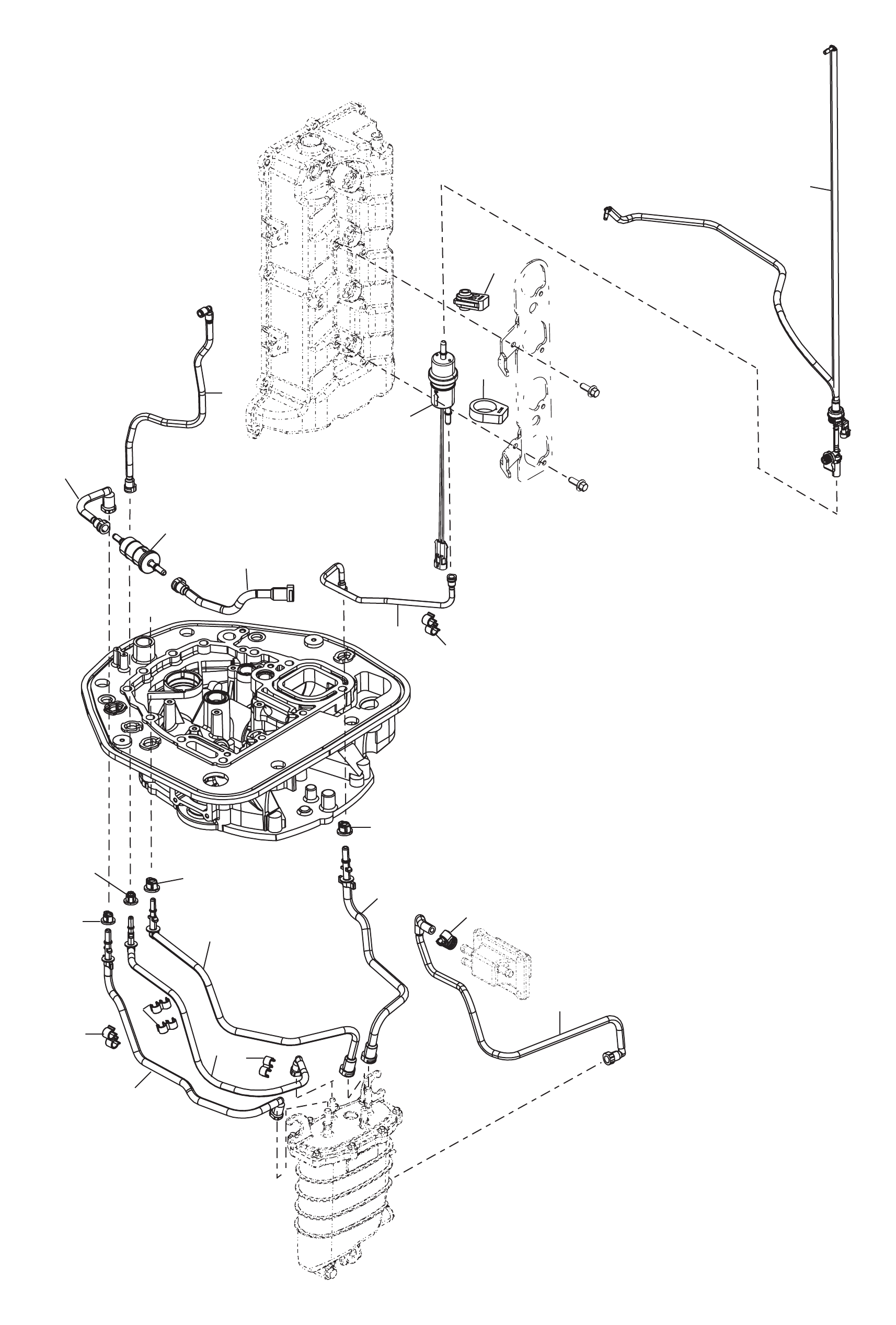 适配板管路布置 Adapter Plate Hose Routings