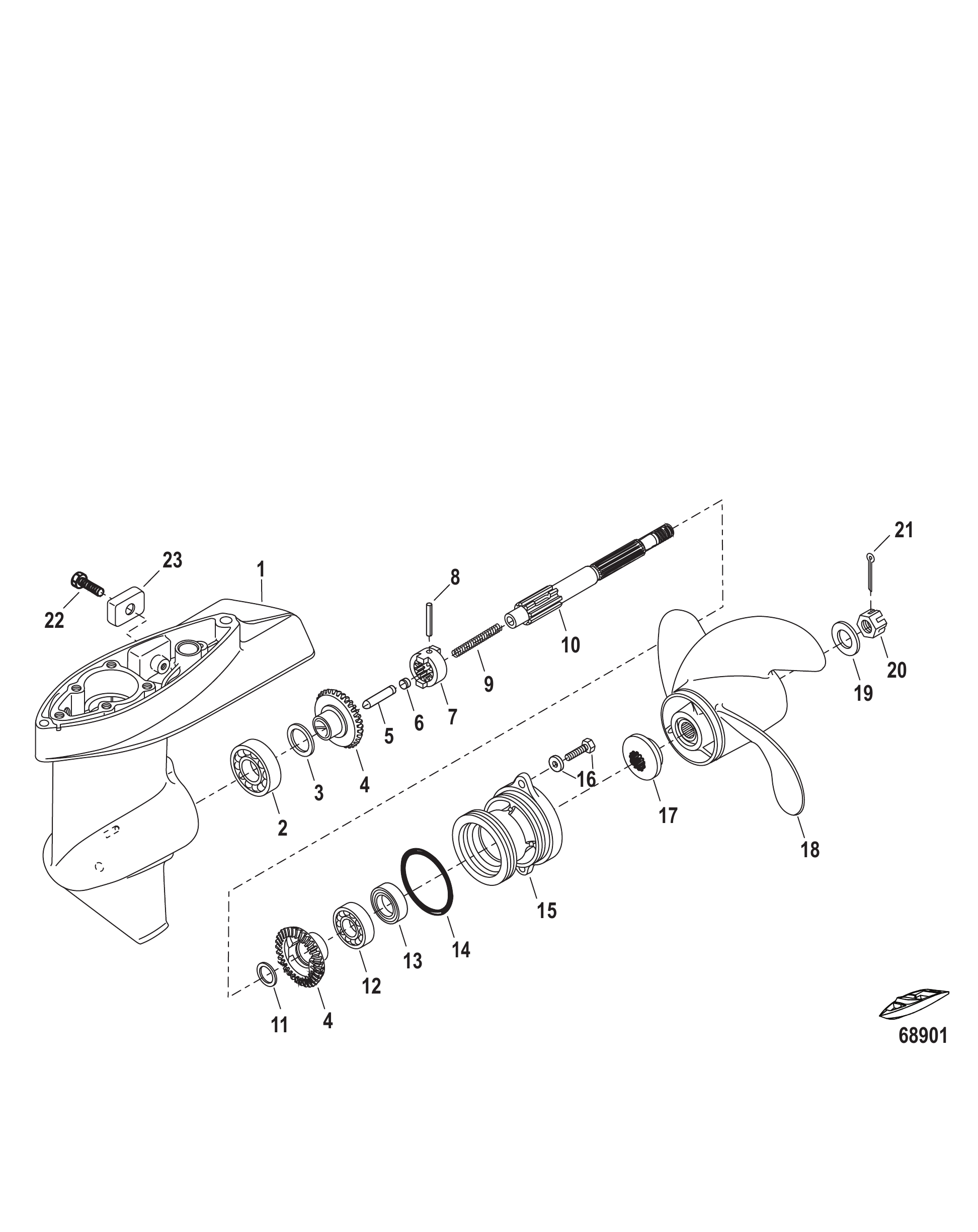 齿轮箱螺旋桨轴 Gear Housing Propeller Shaft