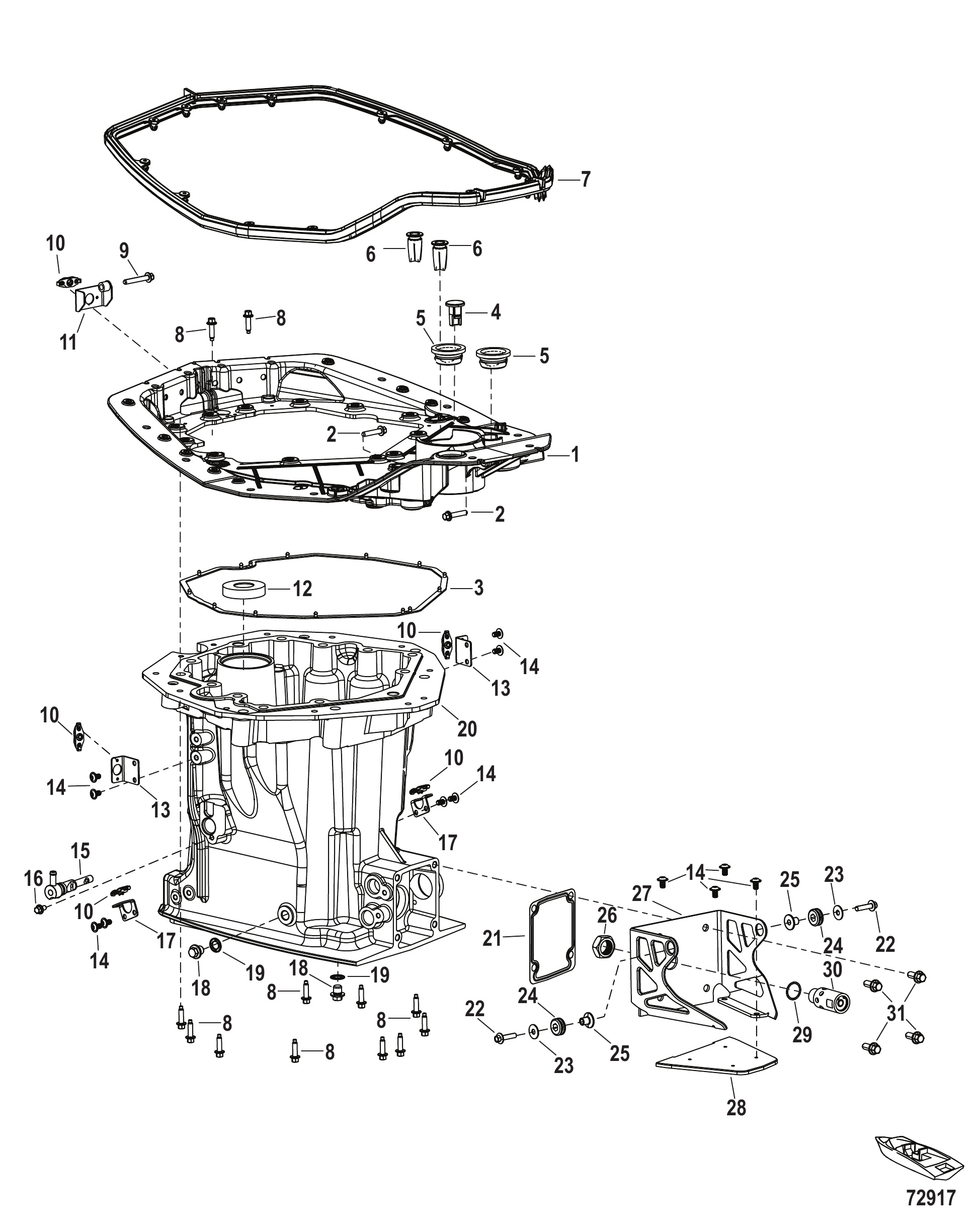 适配板和驱动轴外壳 Adapter Plate and Driveshaft Housing
