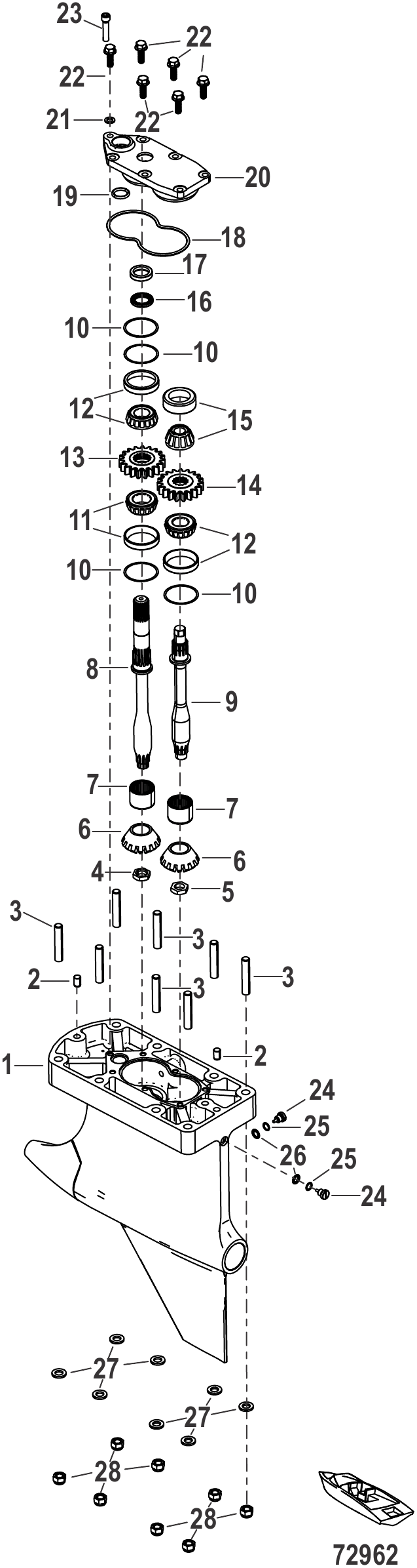 齿轮箱驱动轴 Gear Housing, Driveshaft