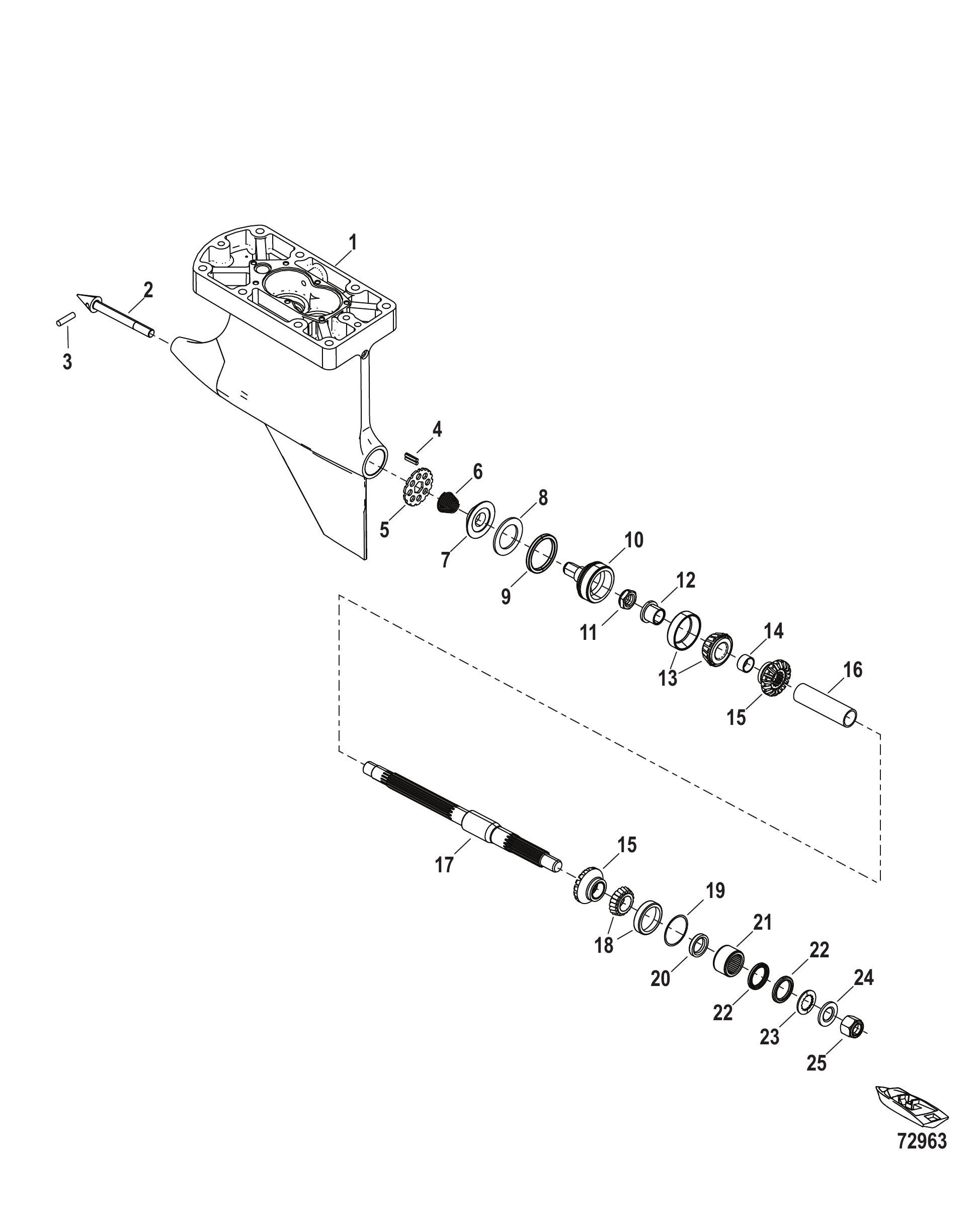 齿轮箱推进轴 Gear Housing, Prop Shaft