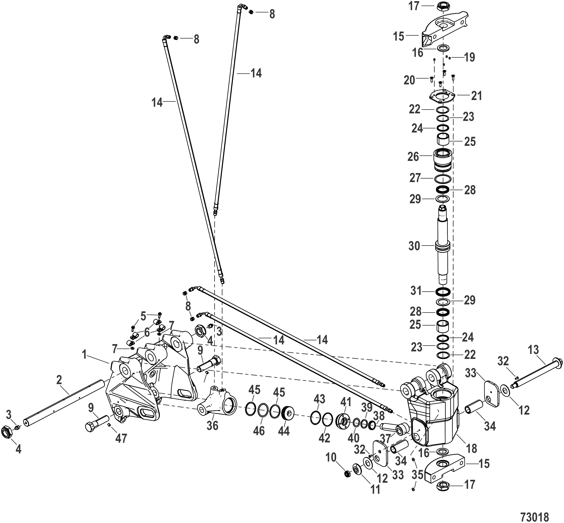 旋转支架和艉板支架 Swivel and Transom Bracket
