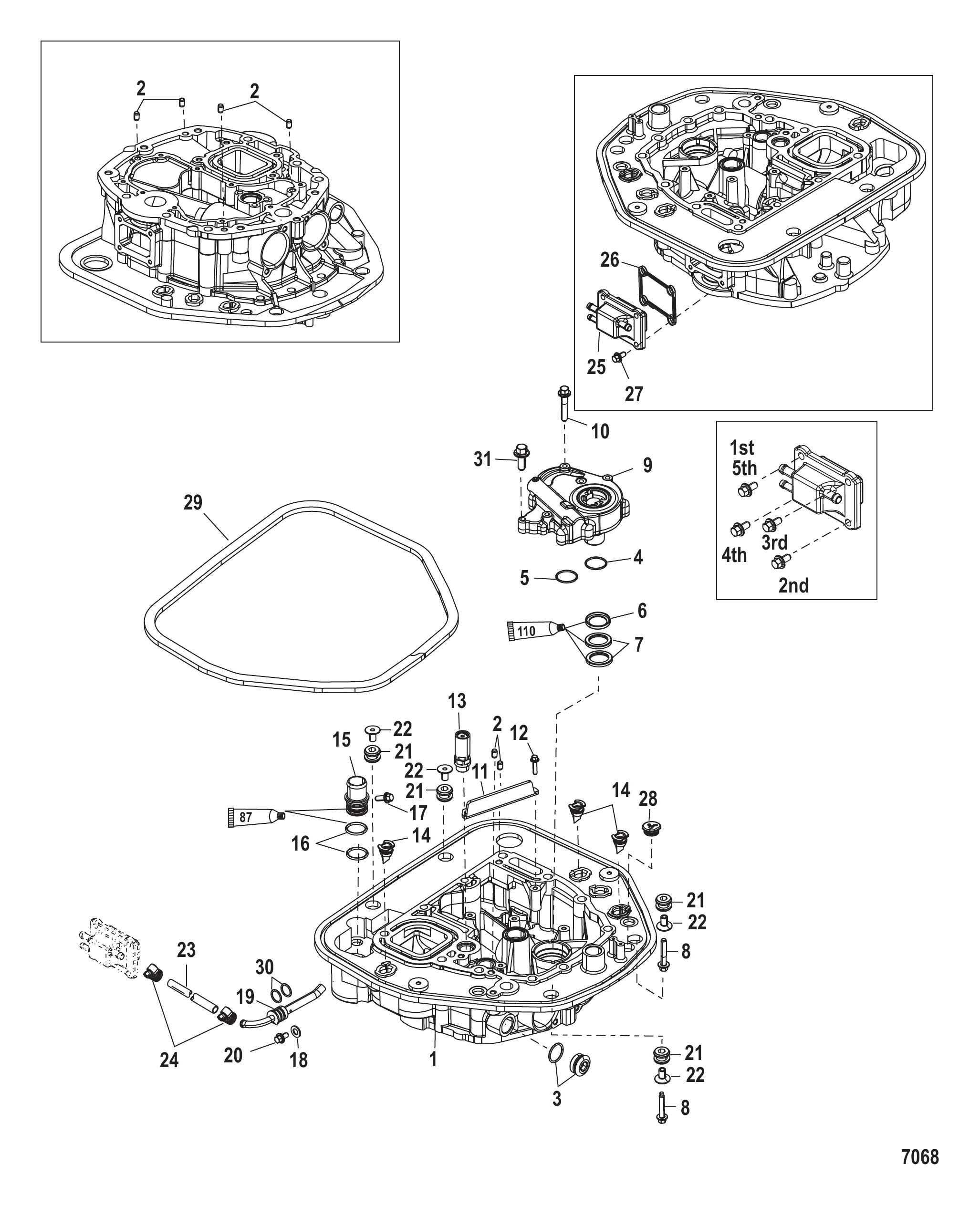 机油泵/上适配板 Oil Pump/Adaptor Plate-Upper