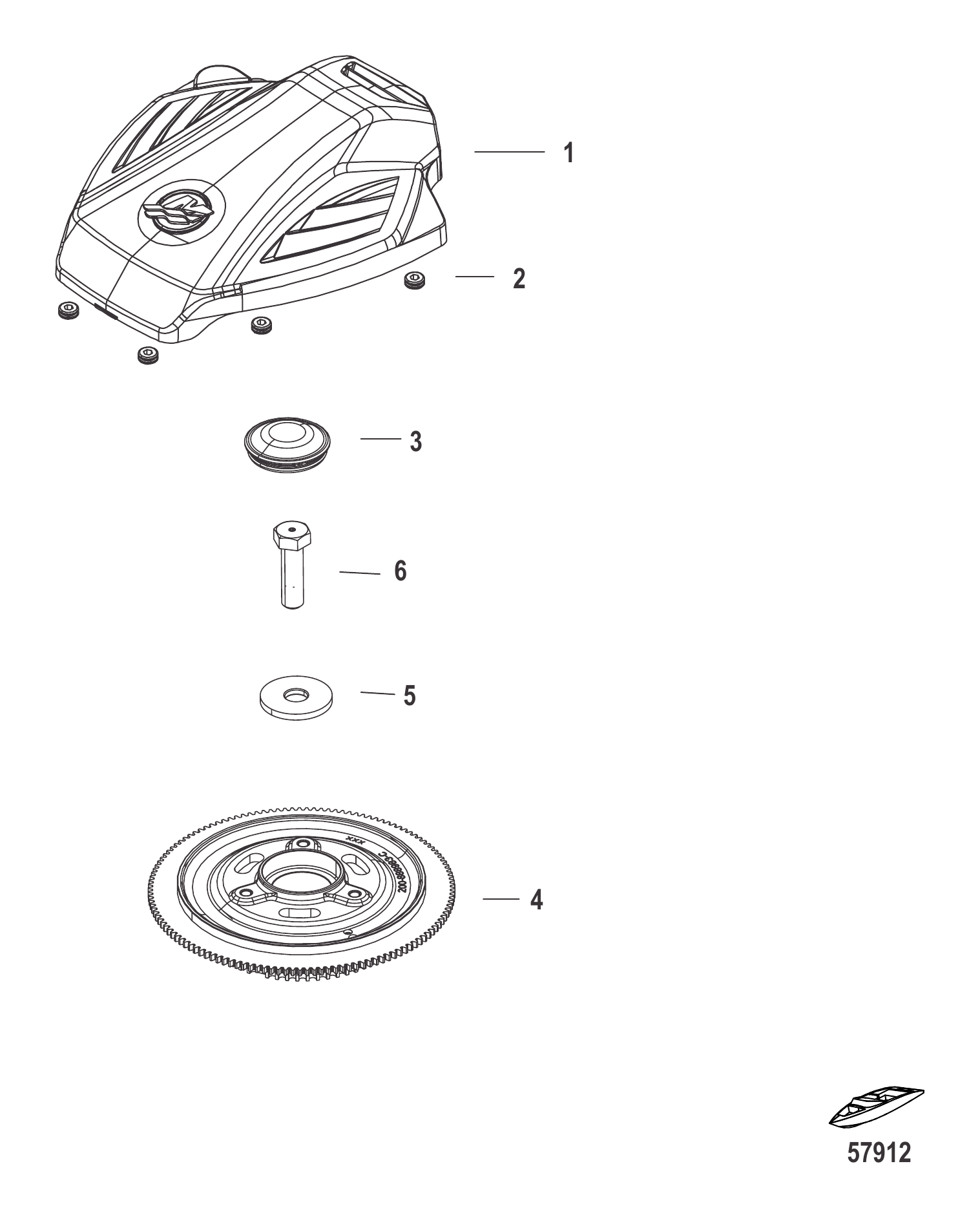飞轮与盖 Flywheel and Cover