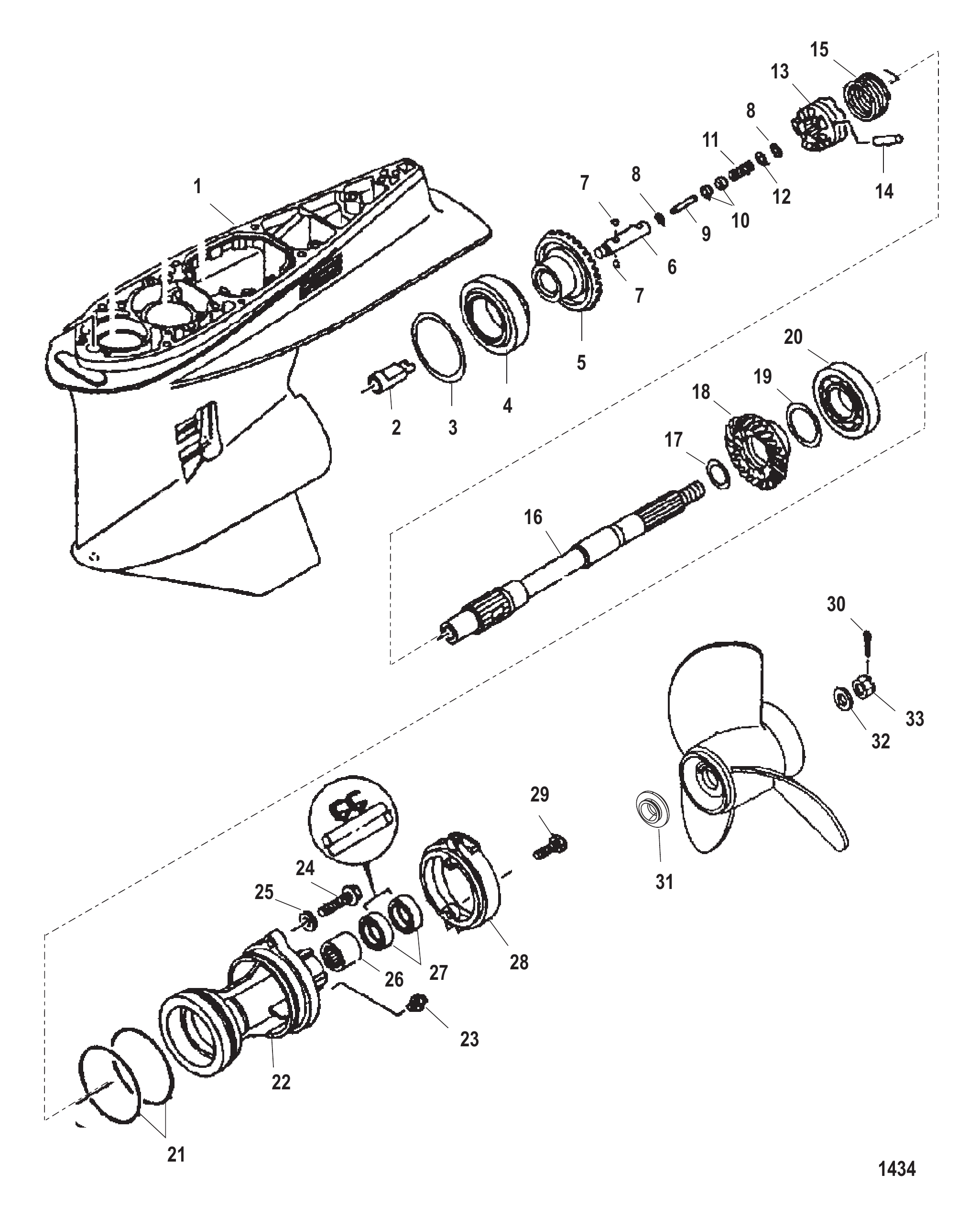 齿轮箱螺旋桨轴-标准型 Gear Housing Propeller Shaft - Standard