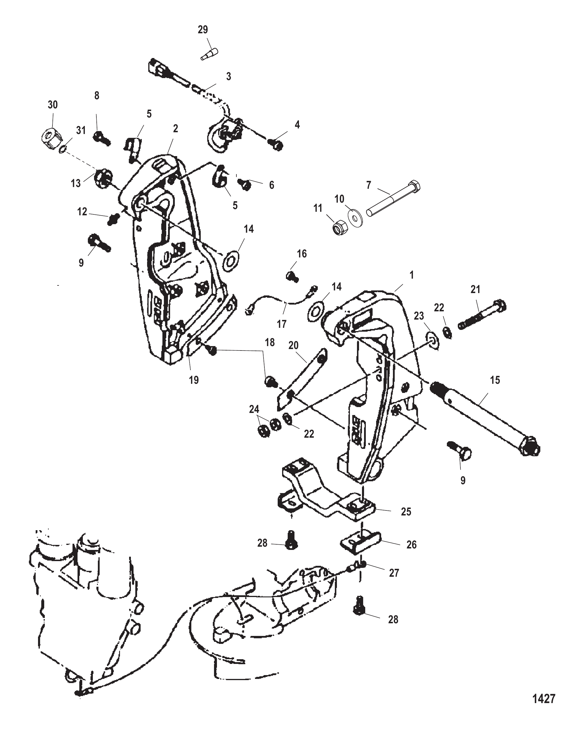 艉板支架 Transom Brackets