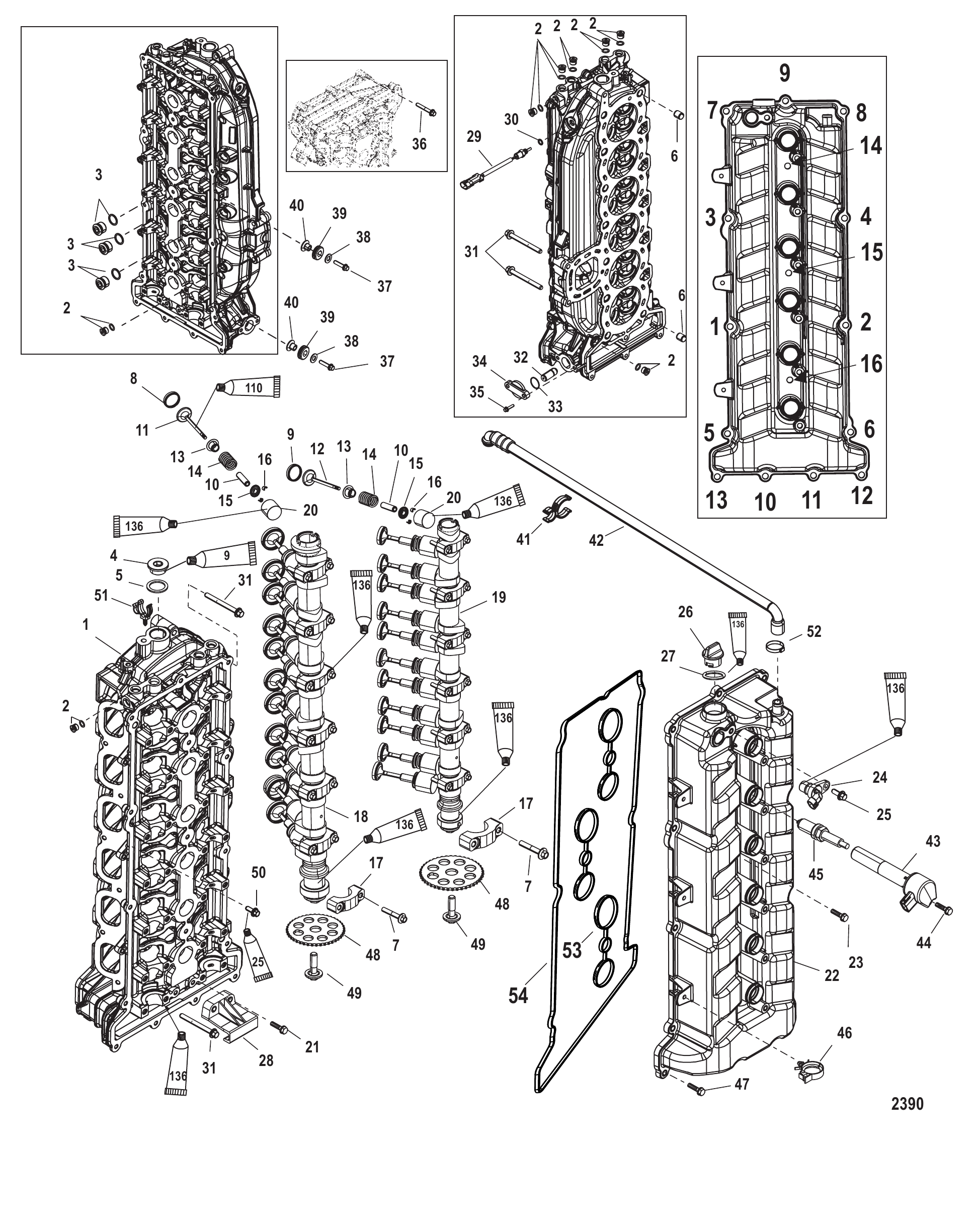 气缸盖与凸轮轴 Cylinder Head and Camshaft