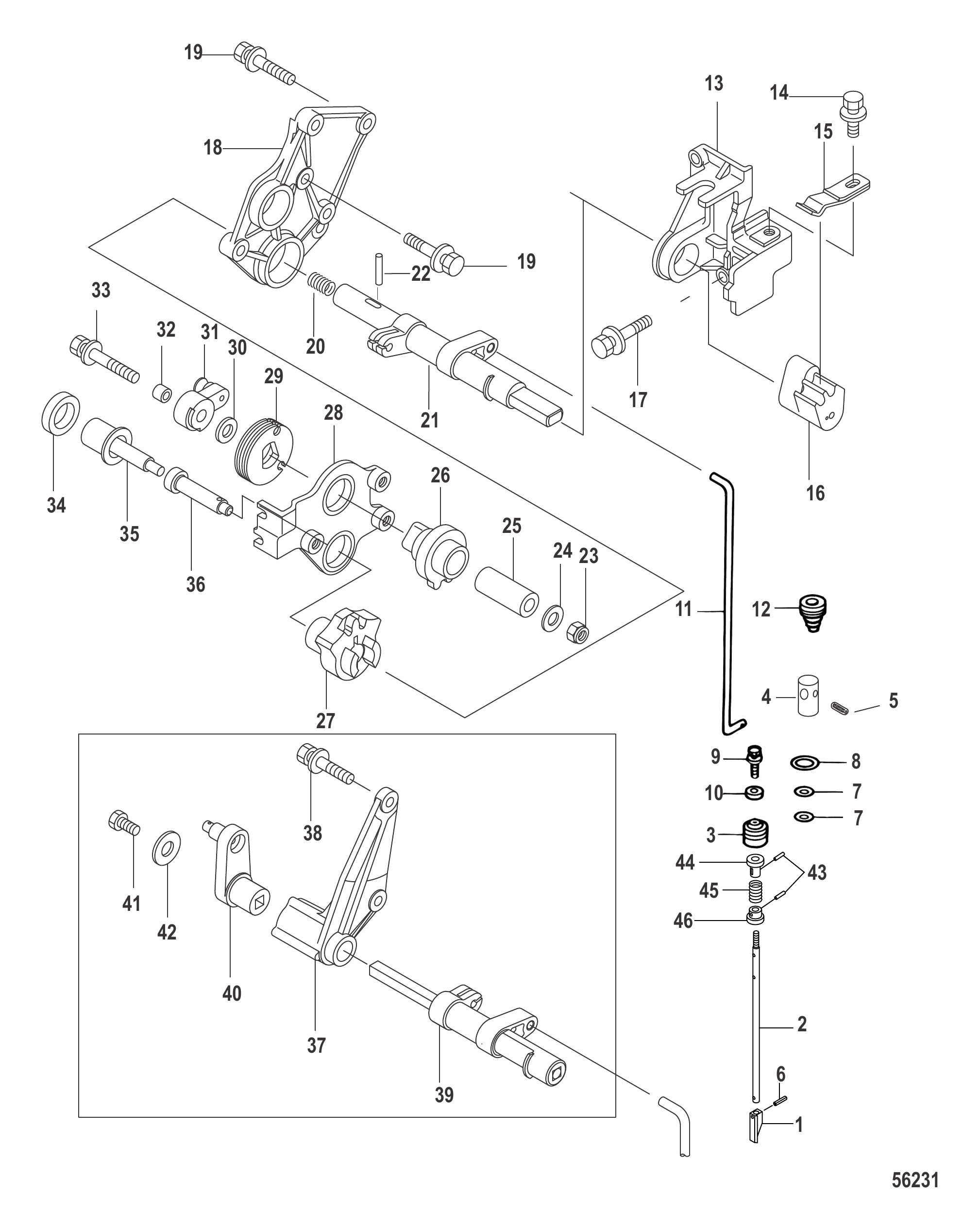 Shift and Shift Shaft 0R505053 and Up