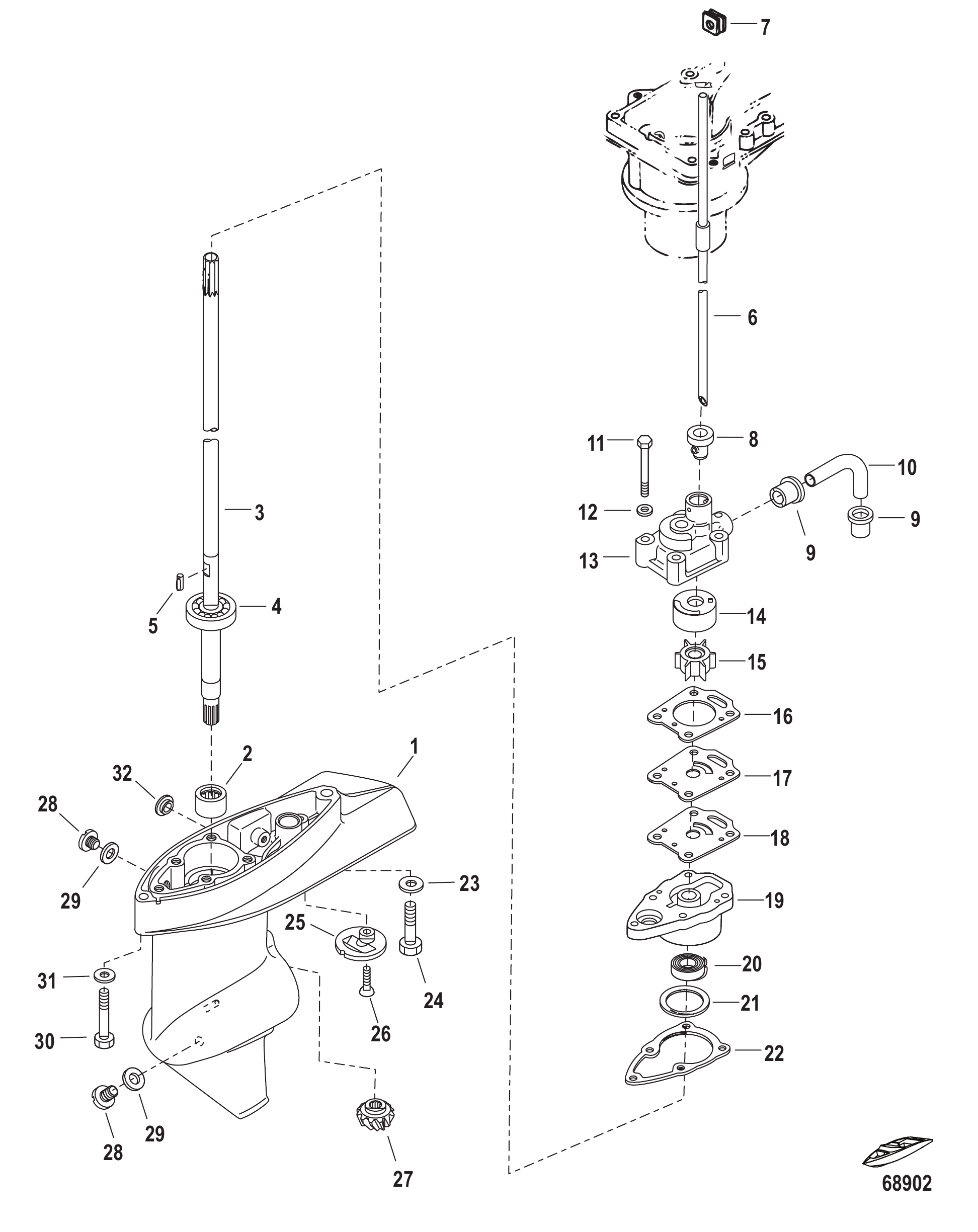 齿轮箱驱动轴 Gear Housing Driveshaft