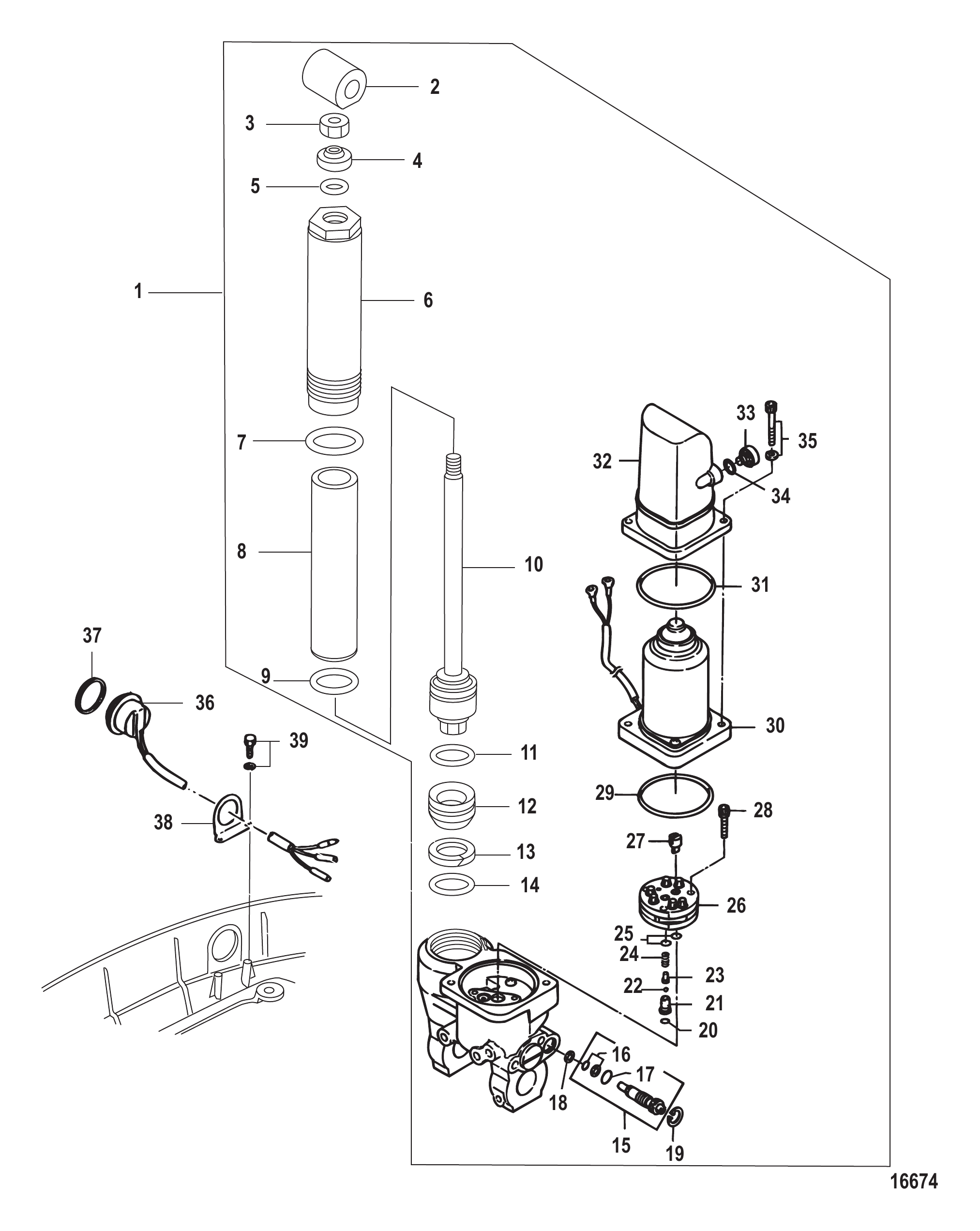 动力升降/倾斜组件 Power Trim/Tilt Components