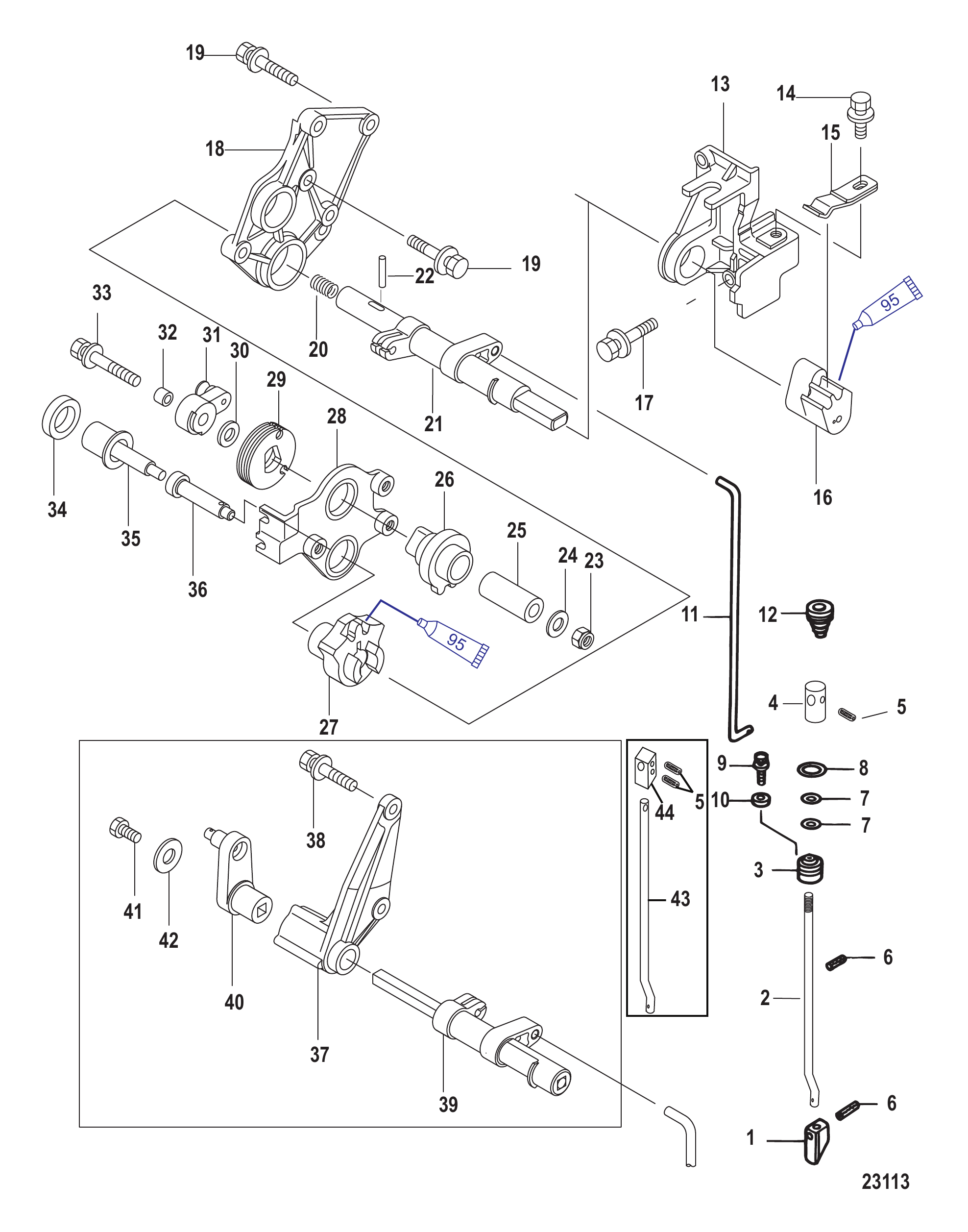 Shift and Shift Shaft 0R505052 and Below