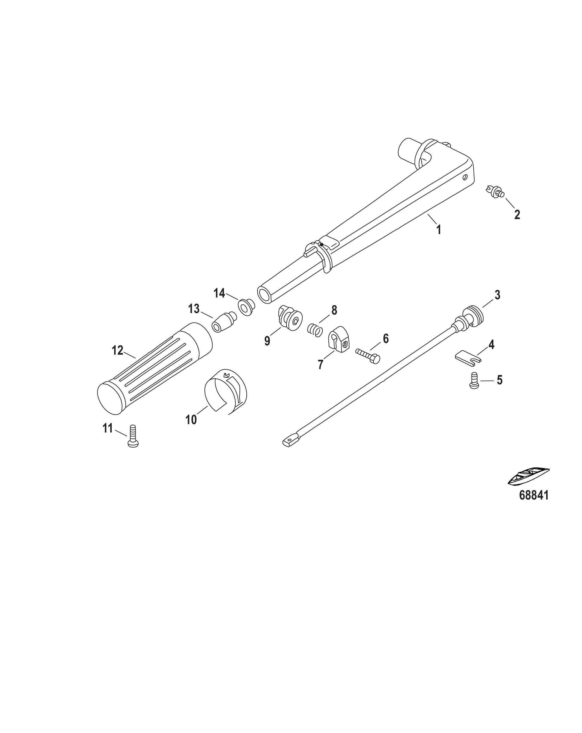 舵柄组件 Tiller Handle Components