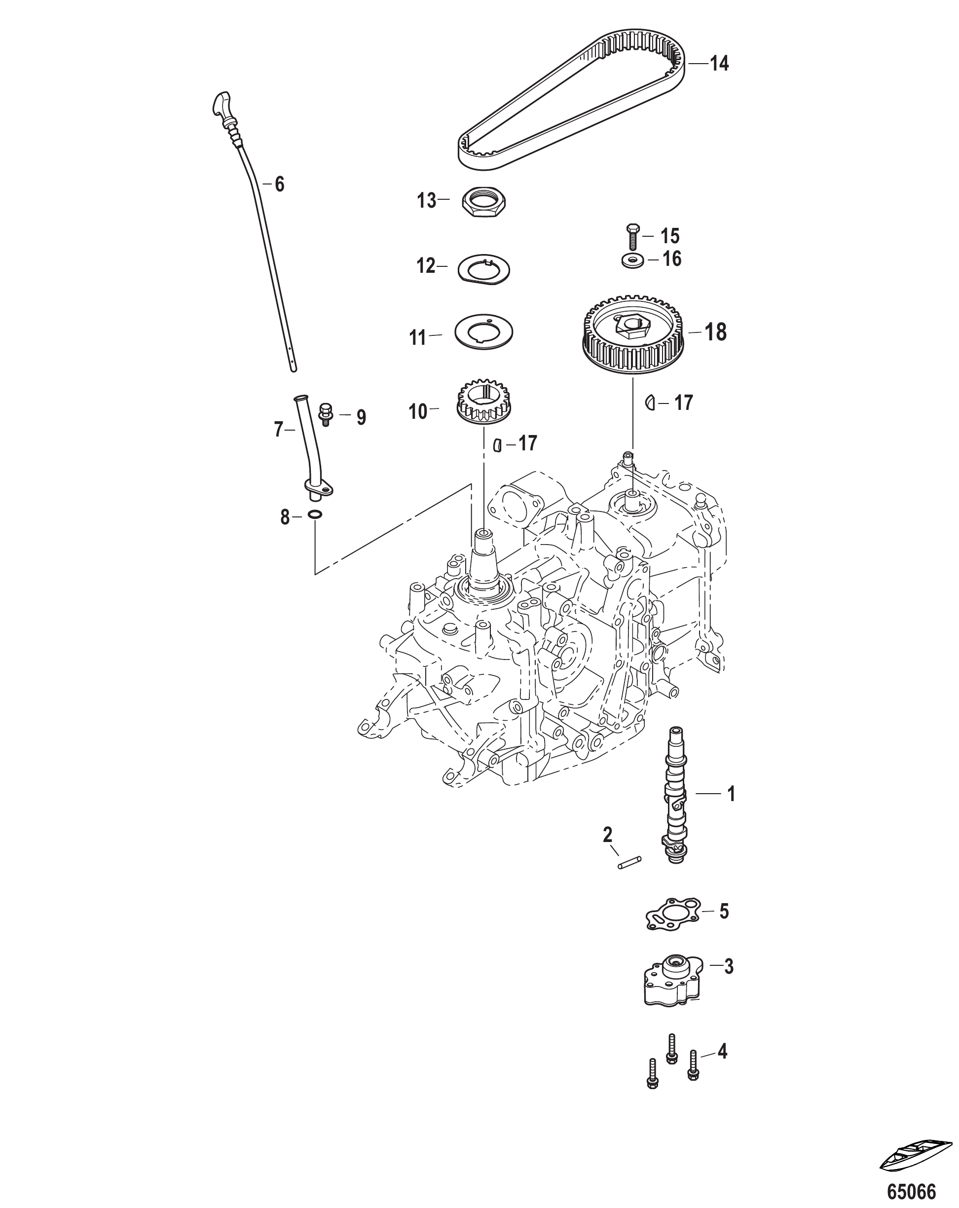 凸轮轴和油泵 Camshaft and Oil Pump