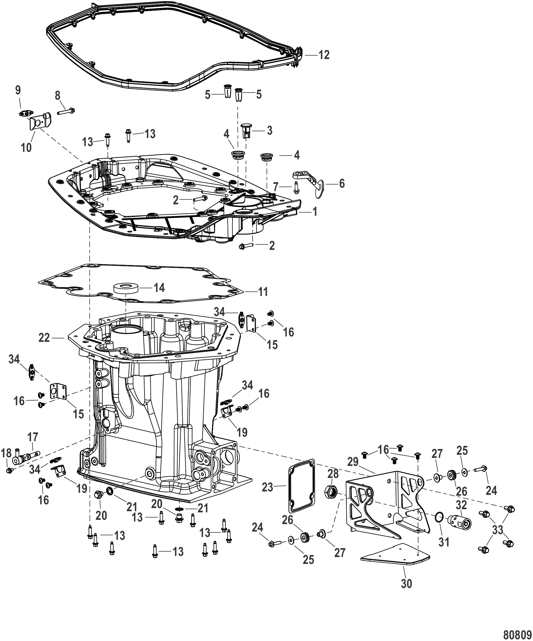 适配板和驱动轴外壳 Adapter Plate and Driveshaft Housing