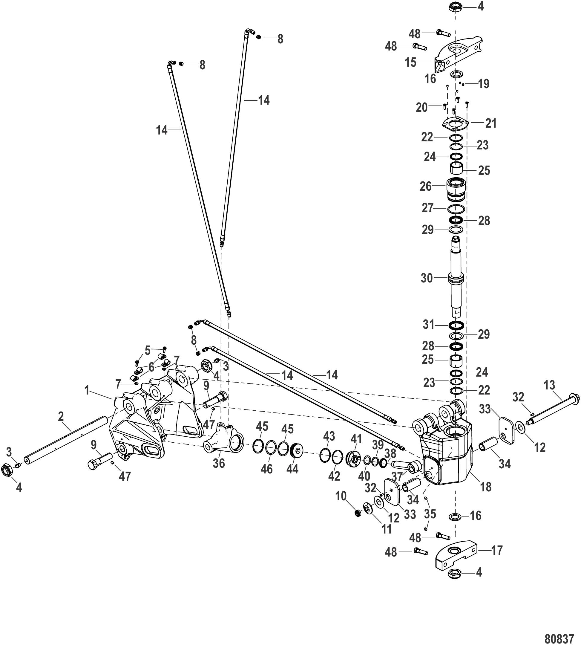 旋转支架和艉板支架 Swivel and Transom Bracket