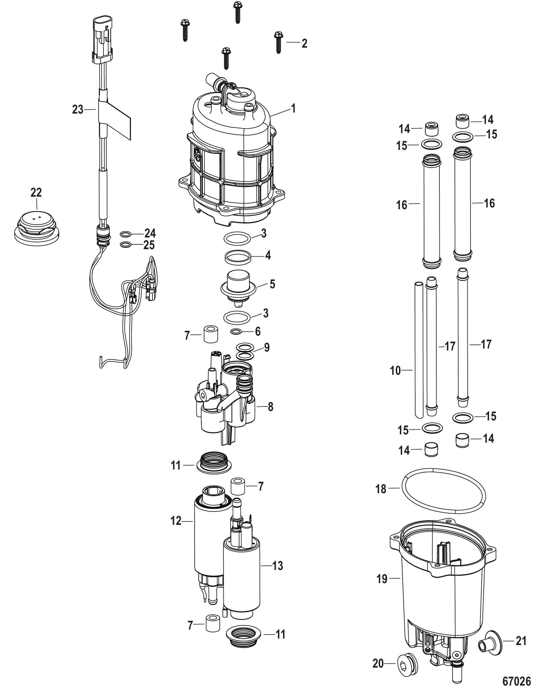 燃油供给模块组件 8M0132732 Fuel Supply Module Components 8M0132732