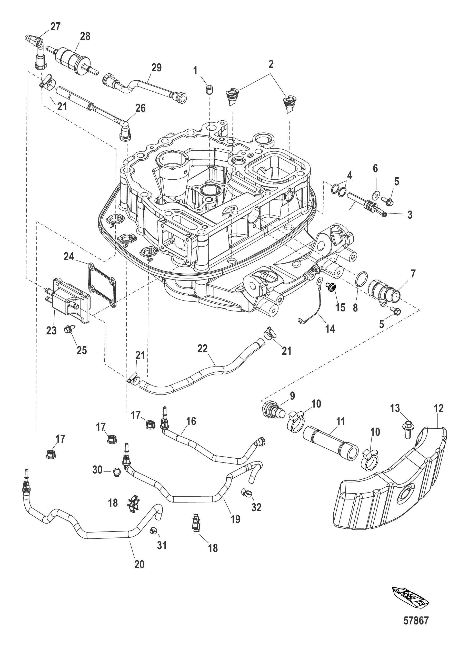 适配板管路布置 Adapter Plate Hose Routings