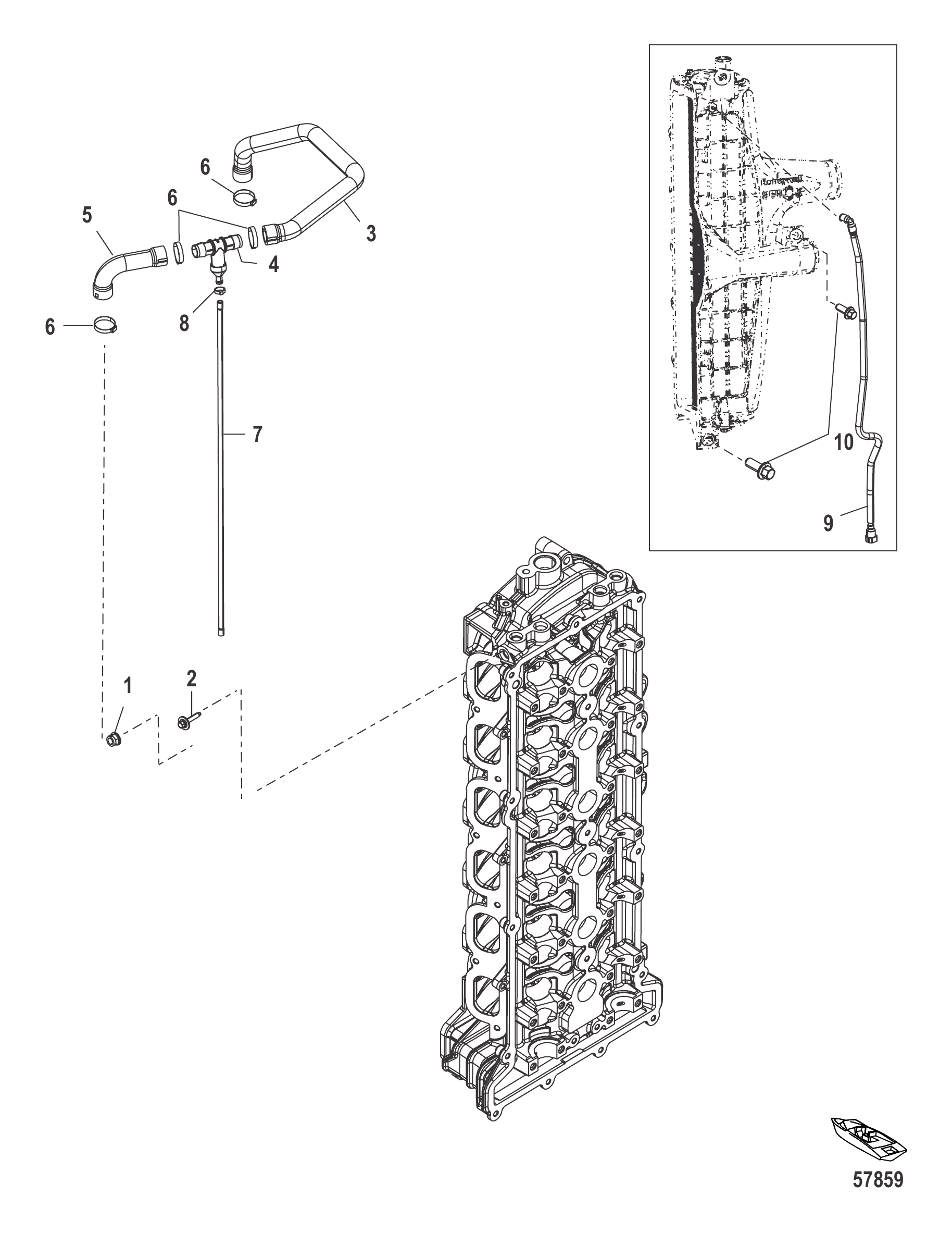 增压冷却器/进气歧管管路布置 Charge Cooler/Intake Manifold Hose Routings
