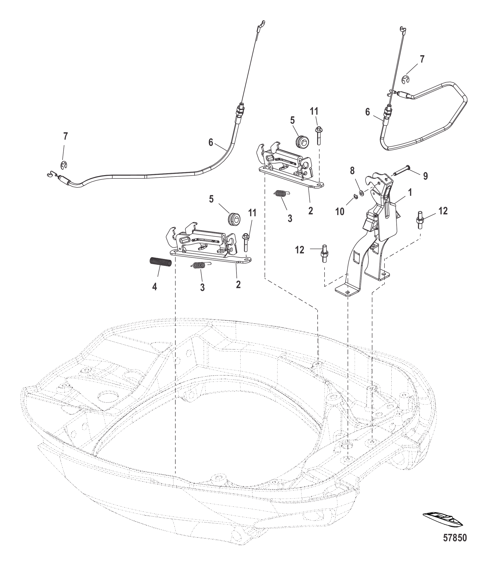 外罩锁扣装置 Cowl Latching