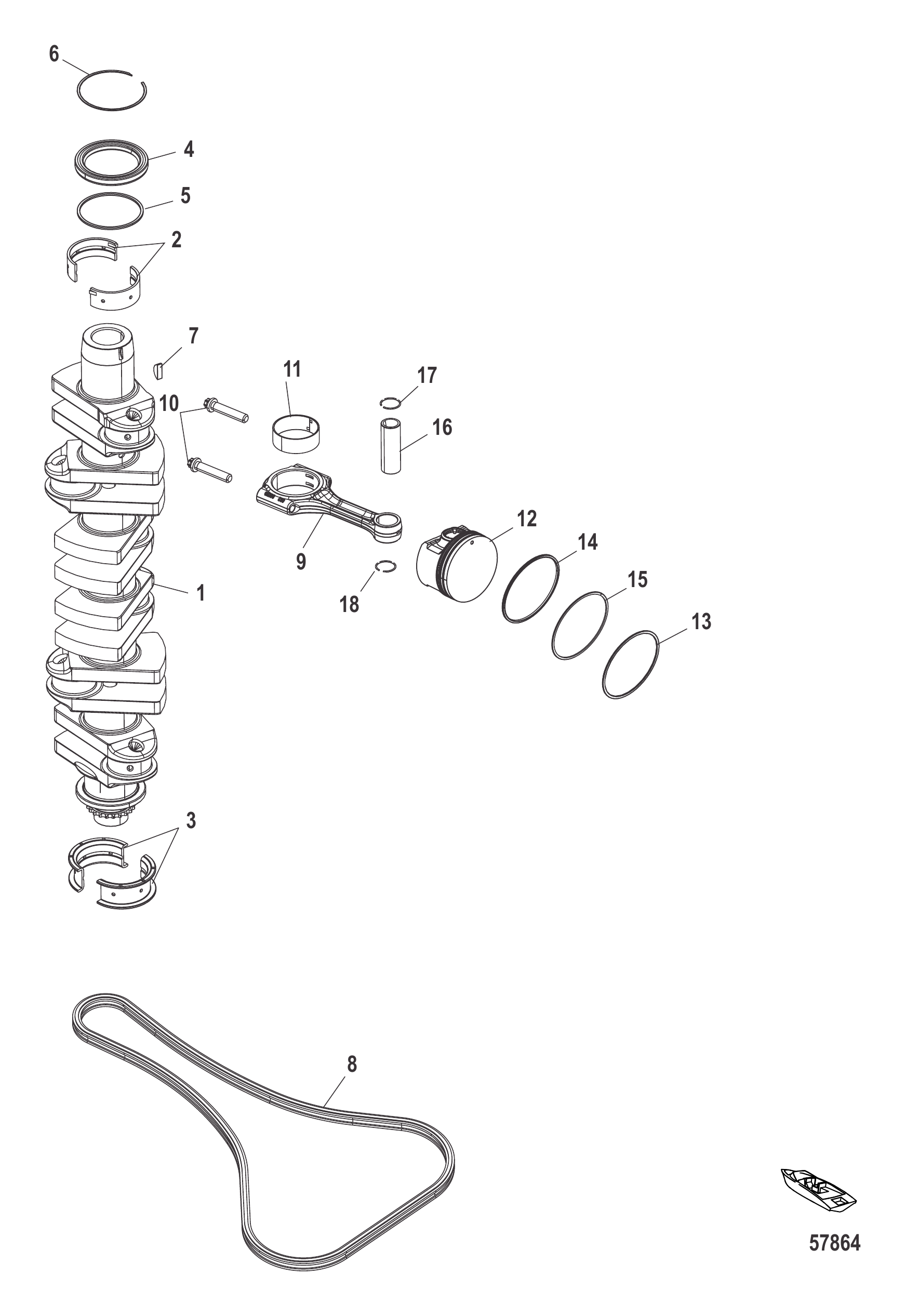 曲轴、活塞及连杆 Crankshaft, Pistons and Connecting Rods