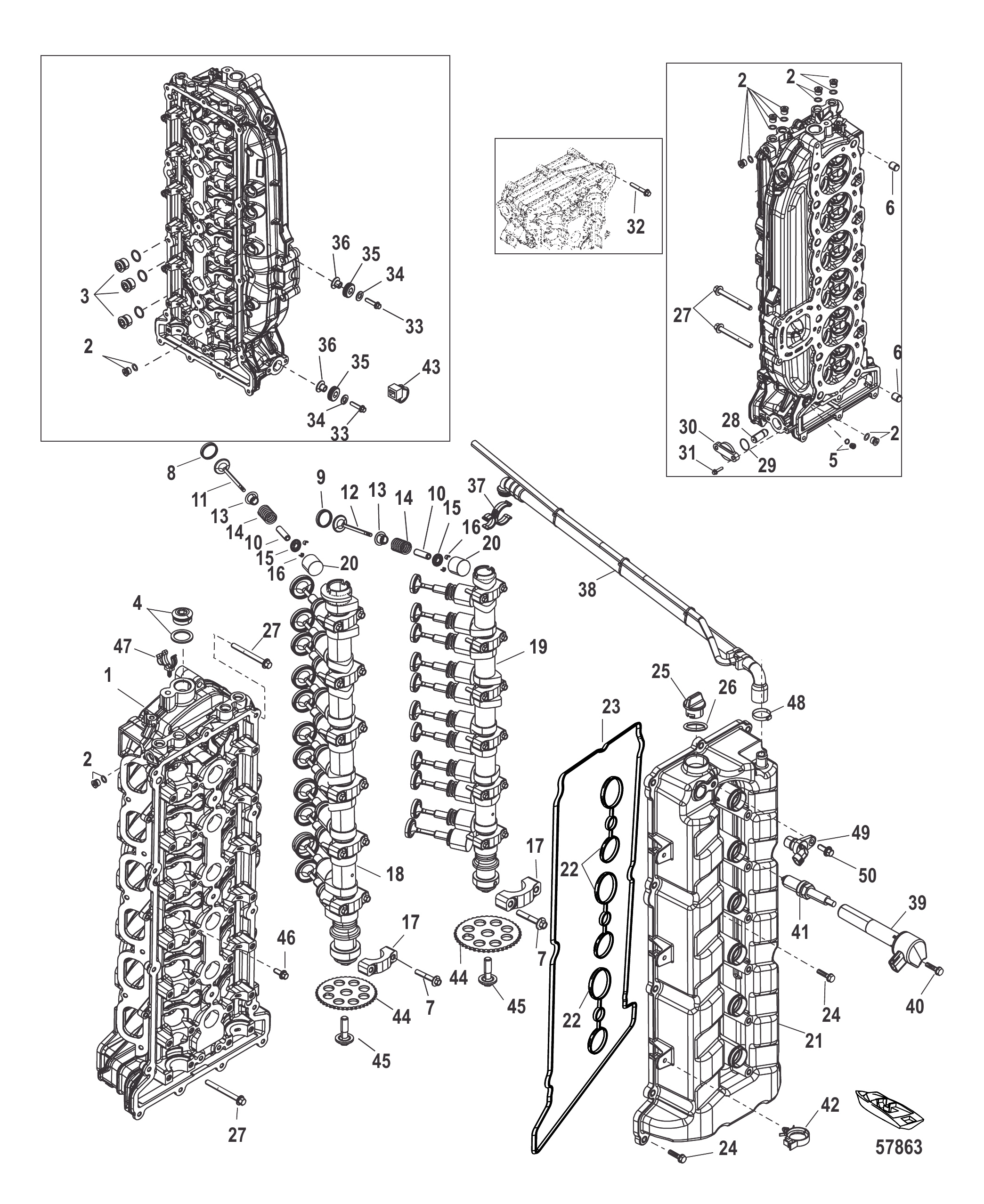 气缸盖与凸轮轴 Cylinder Head and Camshaft