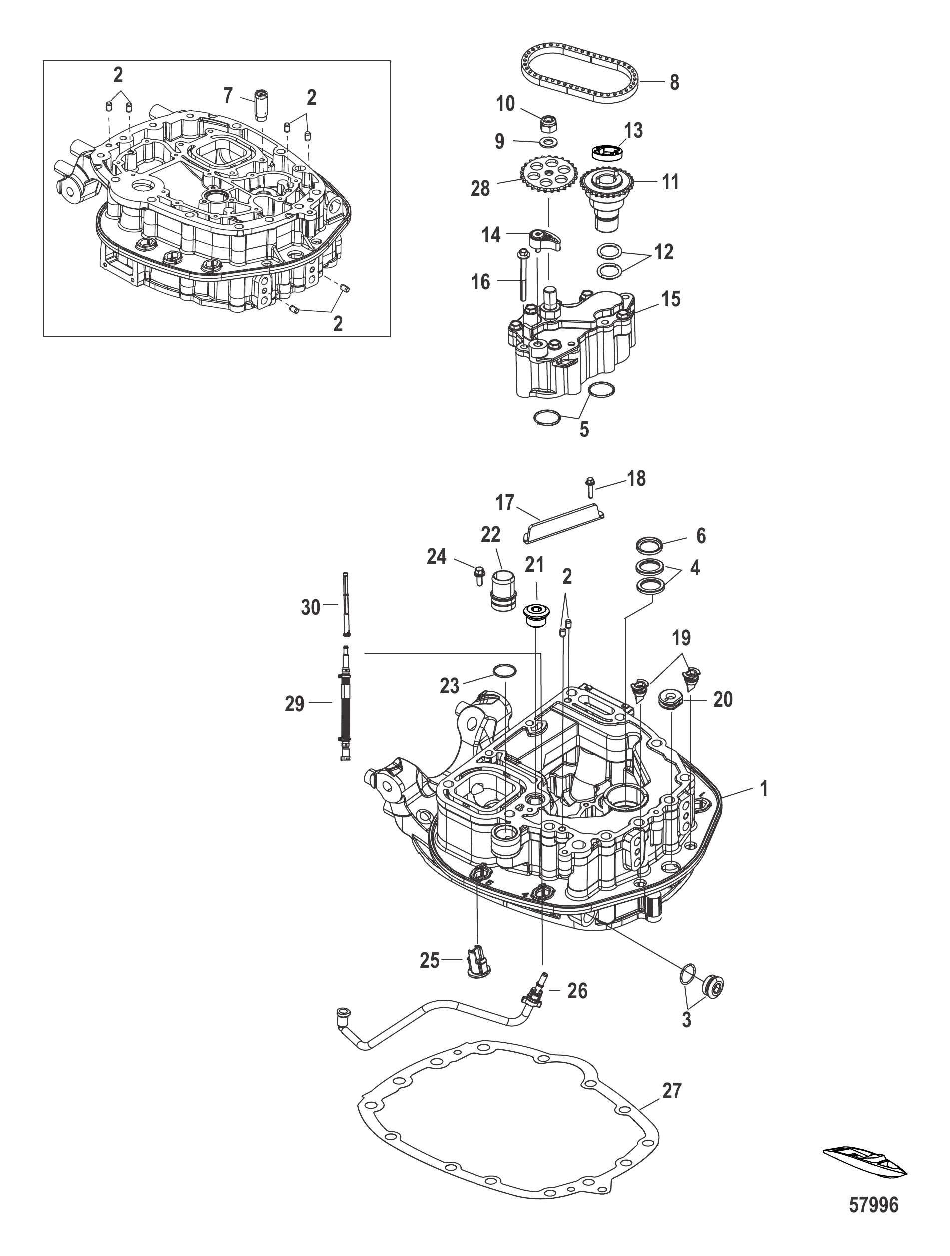 机油泵/上适配板 Oil Pump/Adaptor Plate-Upper