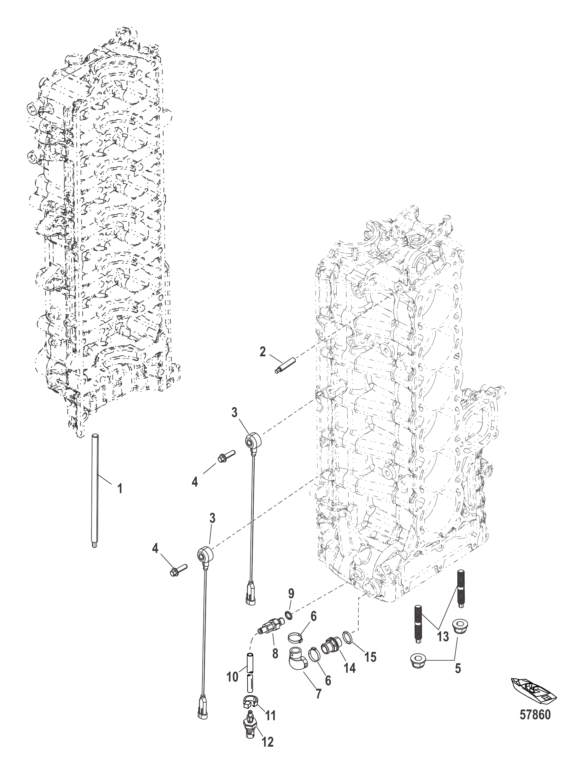 左舷气缸体组件 Port Cylinder Block Components