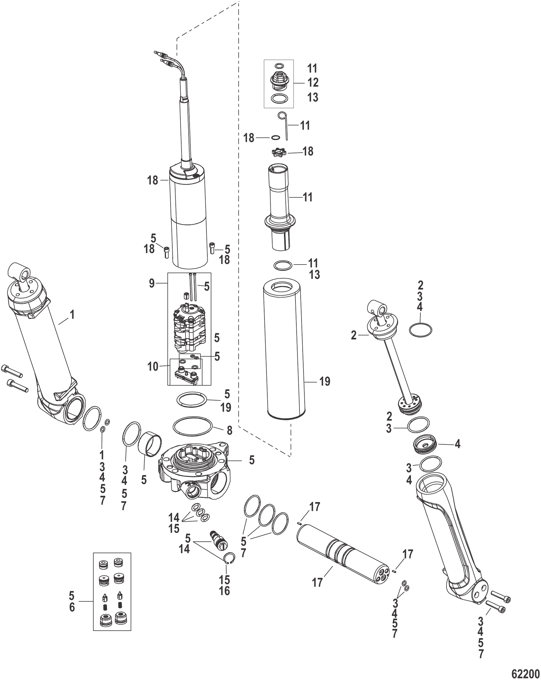 动力升降倾斜组件 Power Trim Components