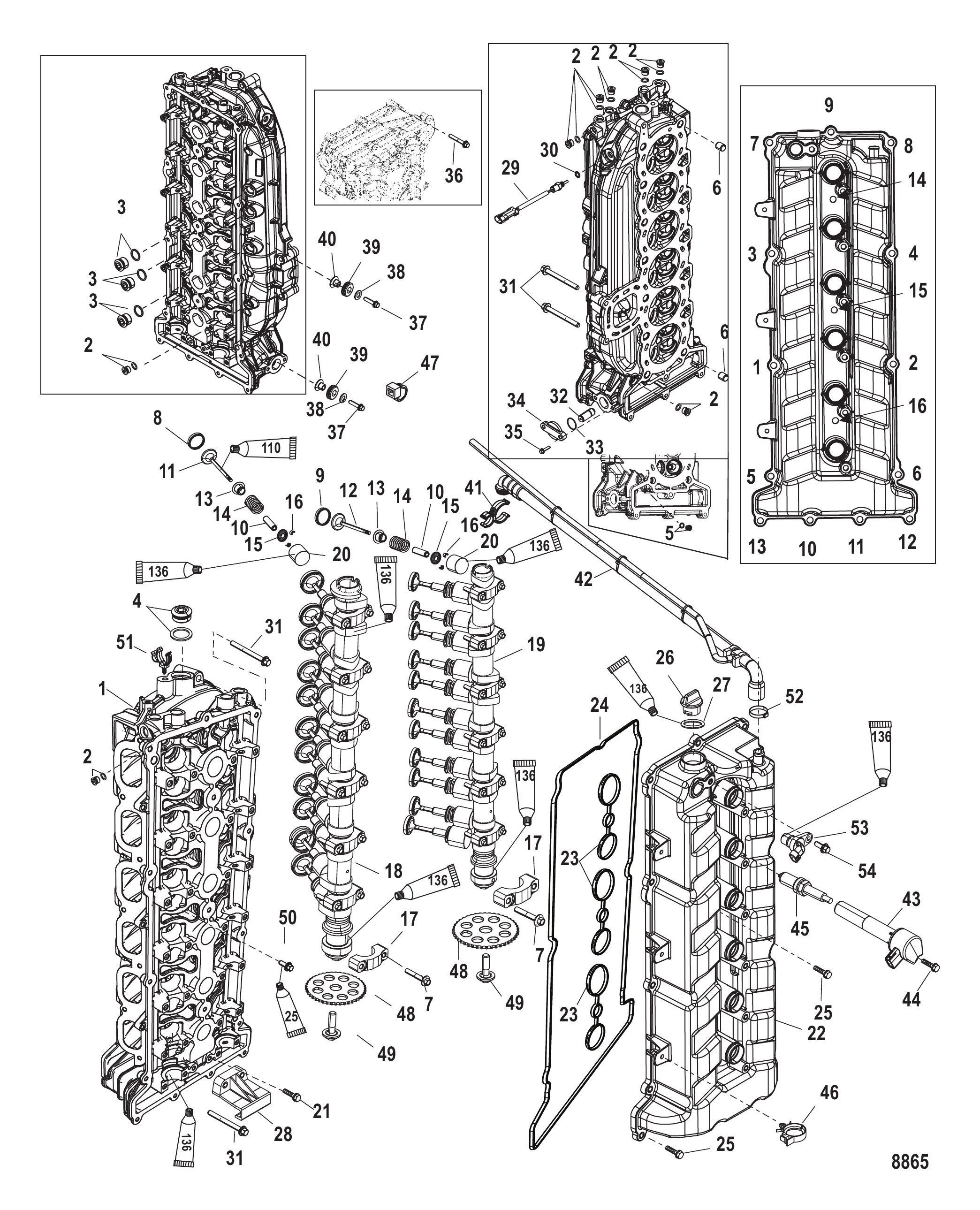气缸盖与凸轮轴 Cylinder Head and Camshaft