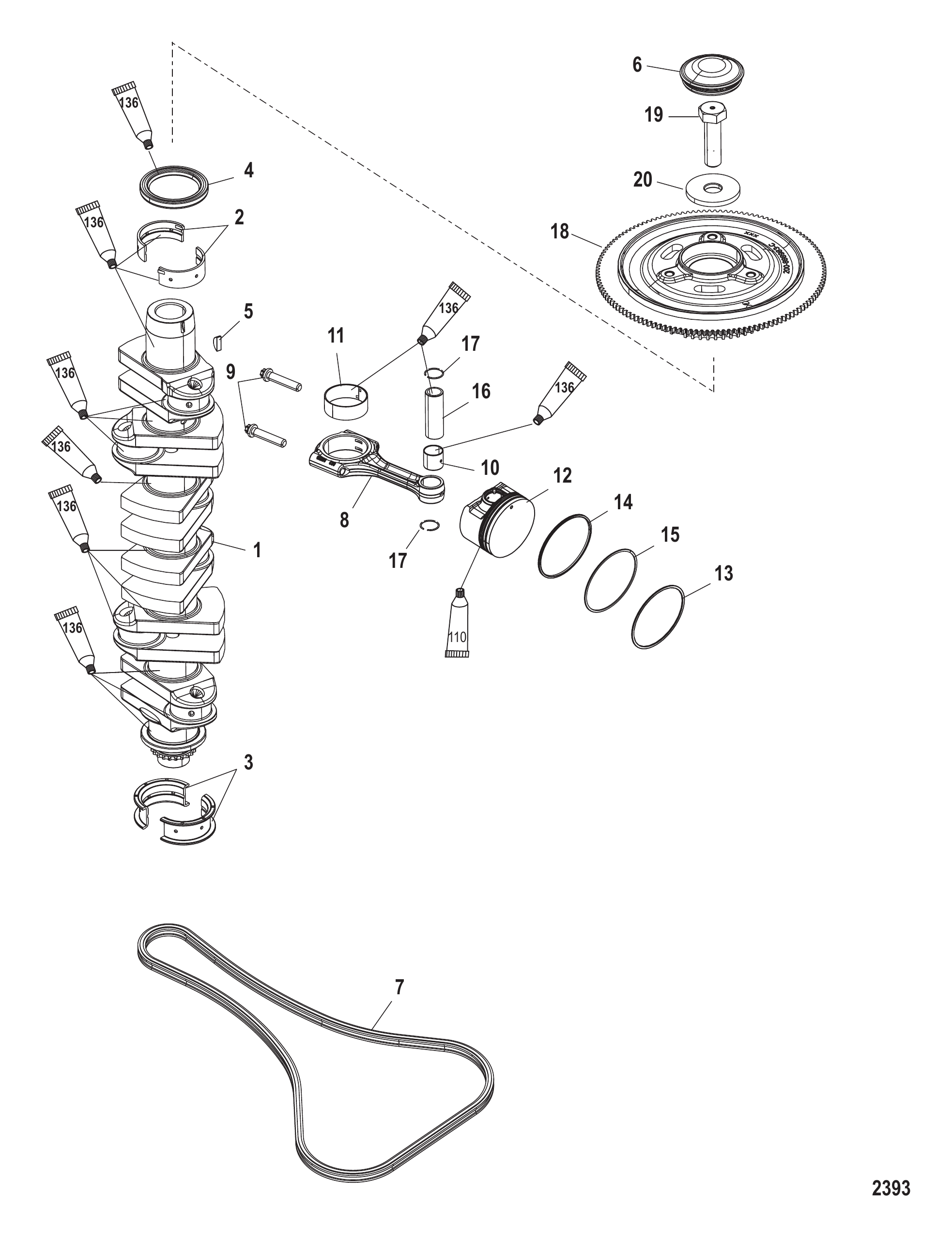 曲轴、活塞及连杆 Crankshaft, Pistons and Connecting Rods