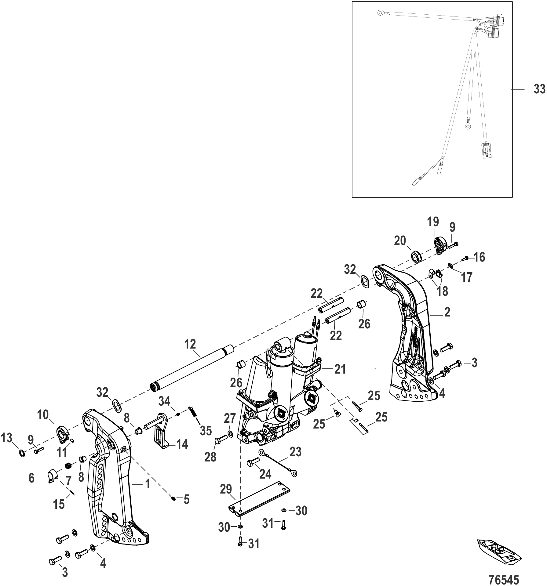 Power Trim/Transom Assembly