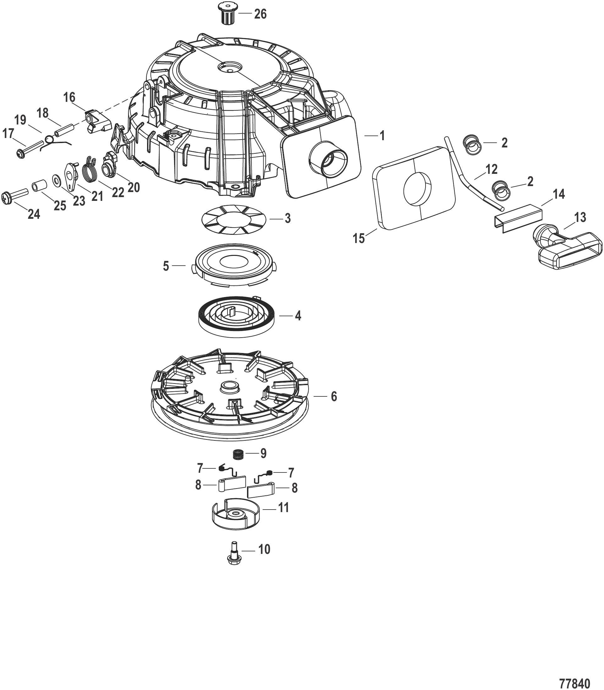 反冲启动器组件 Recoil Starter Components