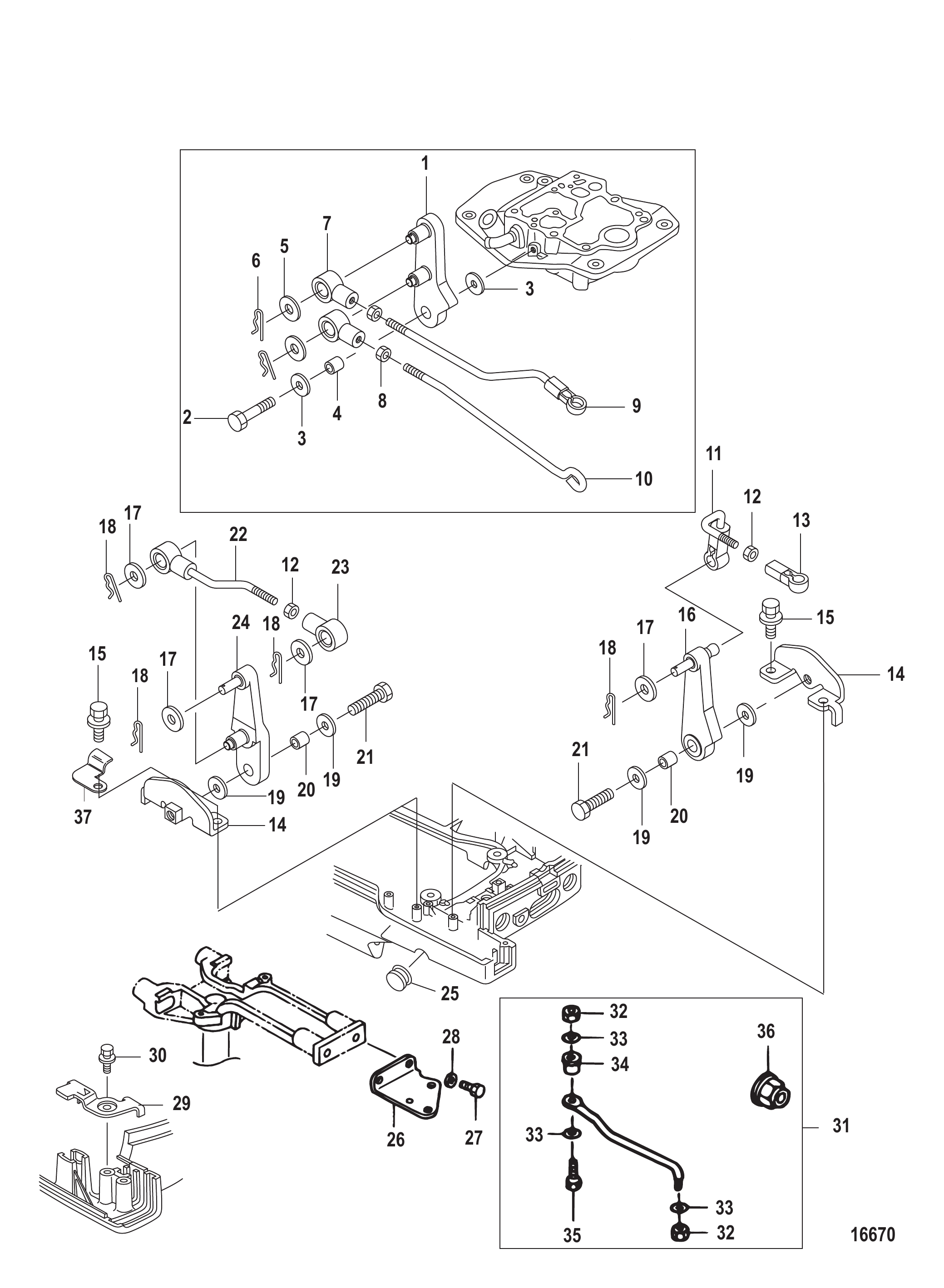油门与转向连杆 Throttle and Steering Linkage