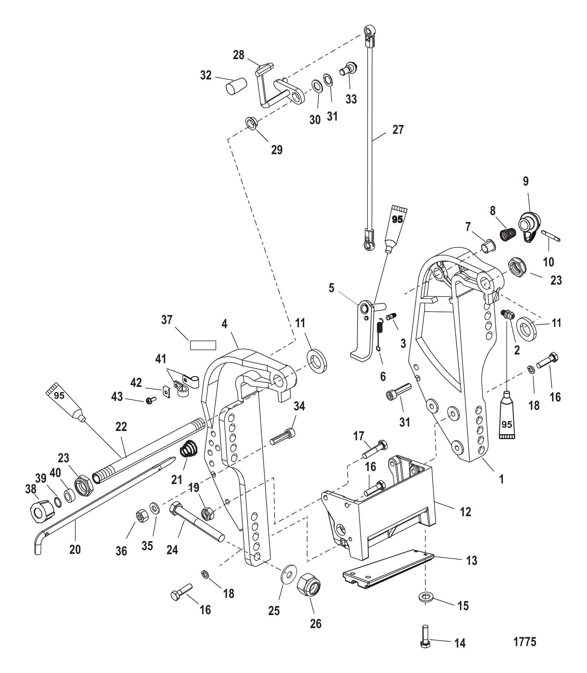艉板支架 Transom Bracket