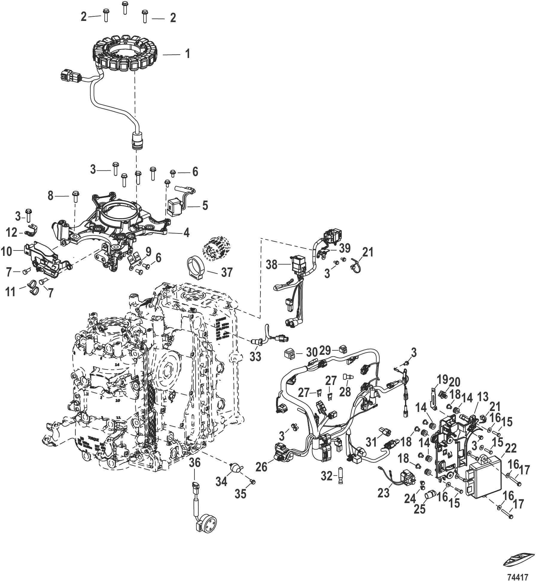 电气系统-交流发电机/ECU/线束 Electrical Alternator, ECU, Wiring Harness