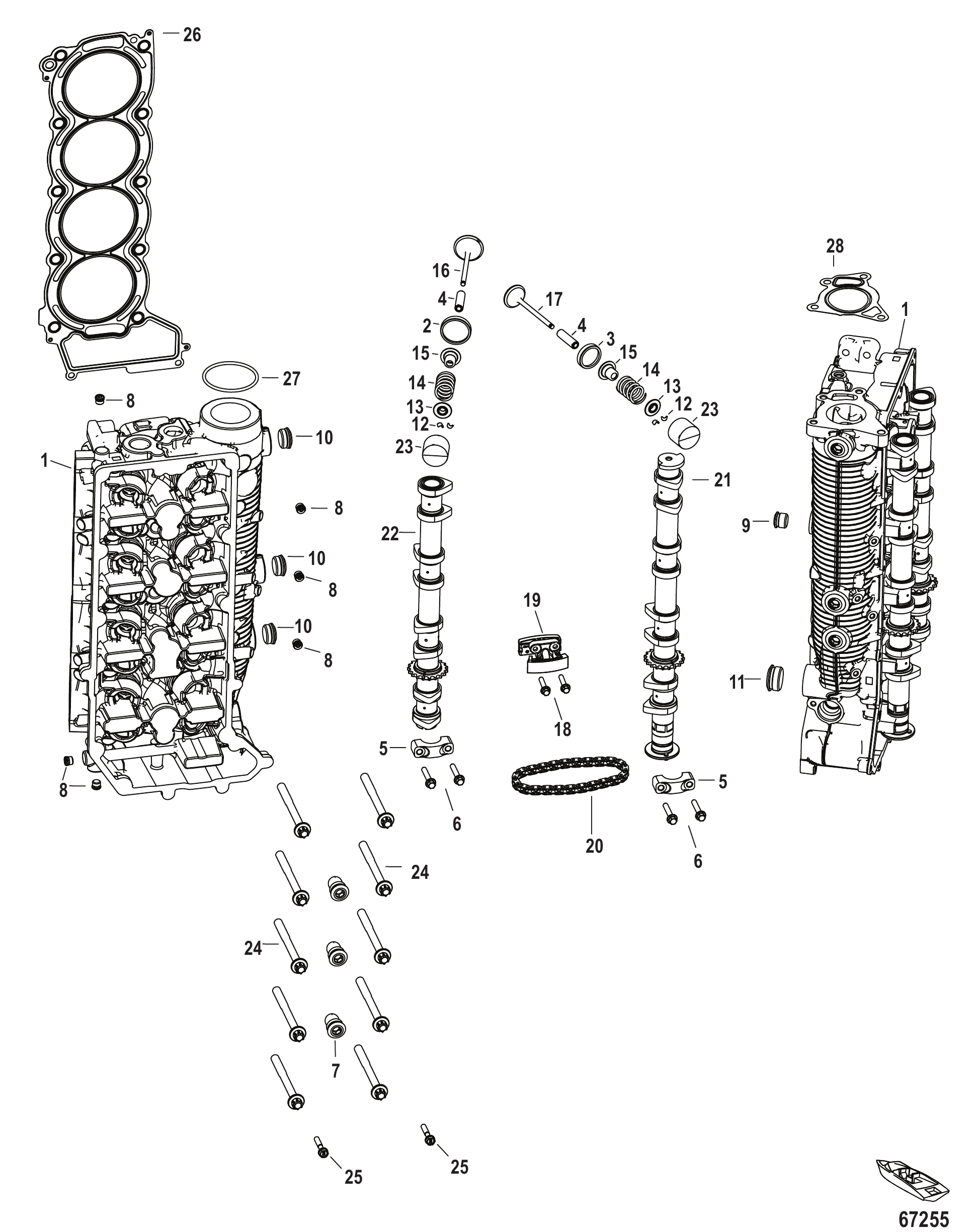 气缸盖与凸轮轴 Cylinder Head and Camshaft