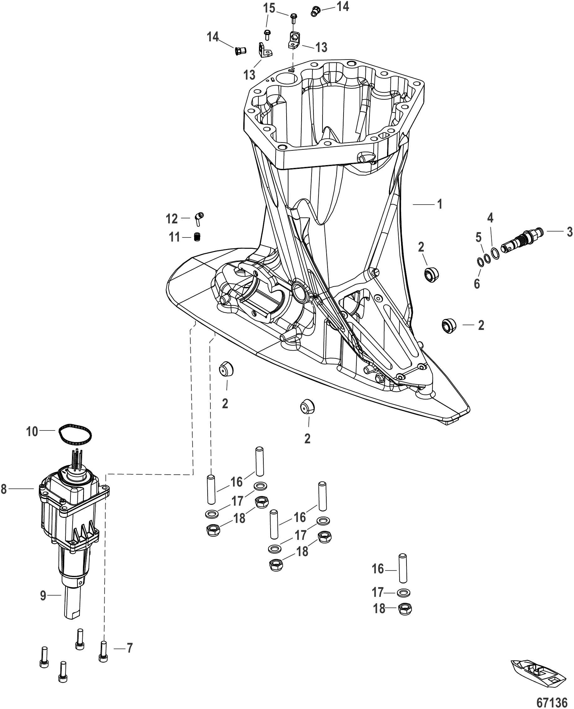 驱动轴壳体 Driveshaft Housing